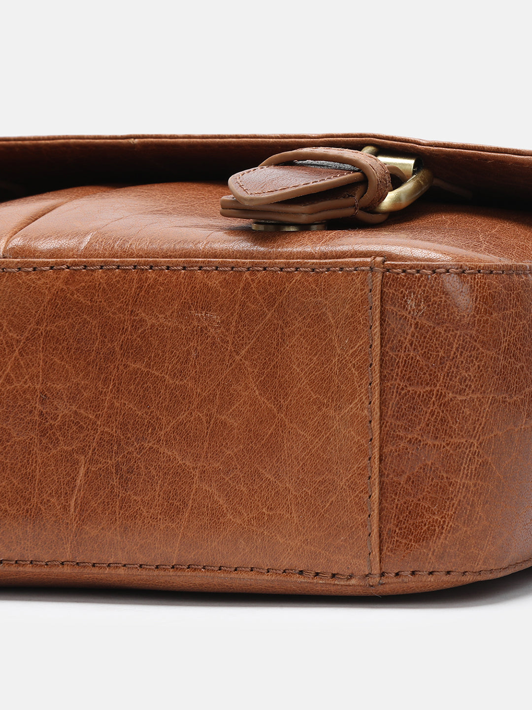 BAGATT Novara Mid Brown Leather Messenger Bag