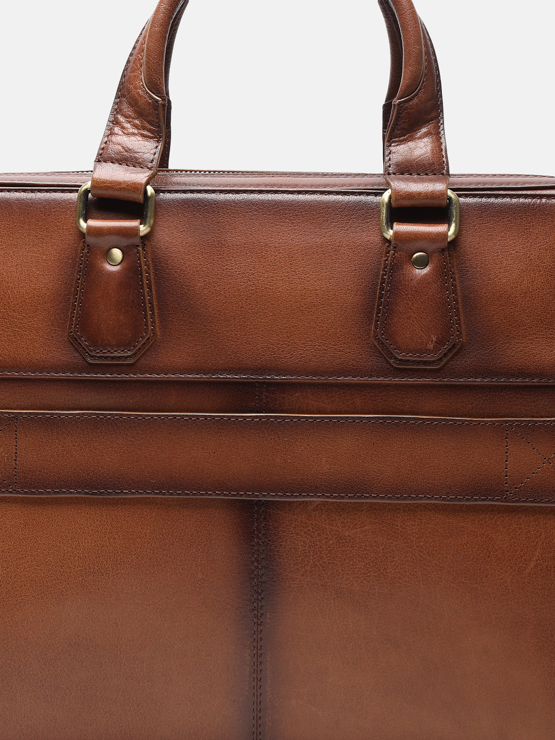 BAGATT Solofra Mid Brown Leather Laptop Bag