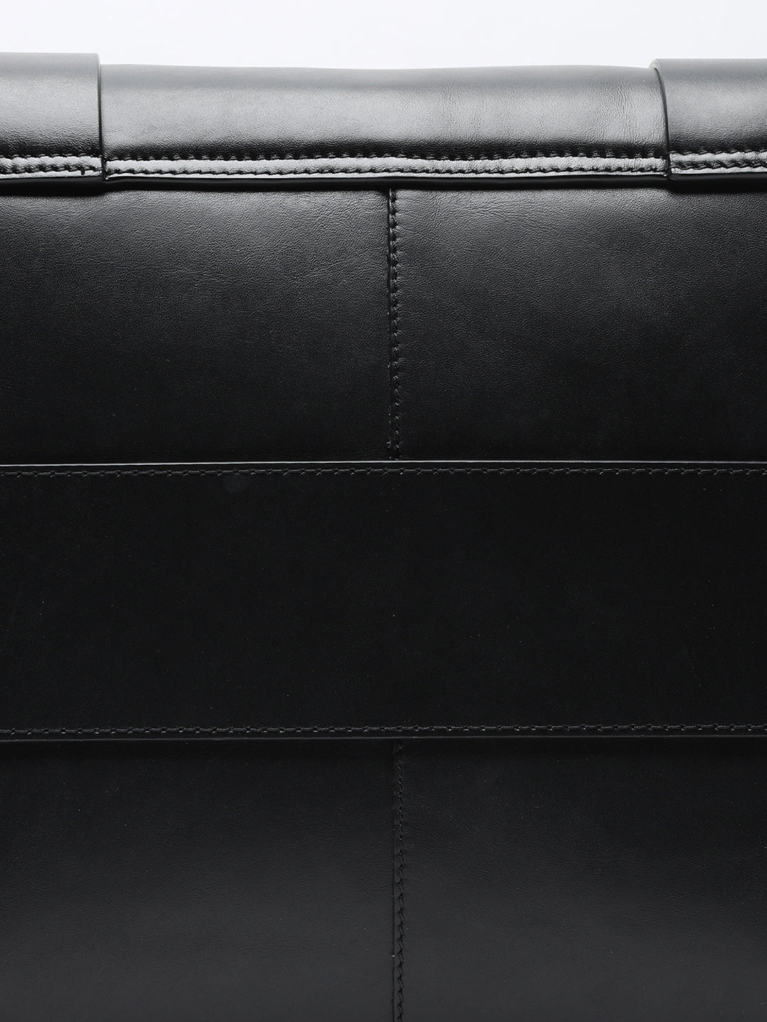 BAGATT Solofra Black Leather Laptop Bag