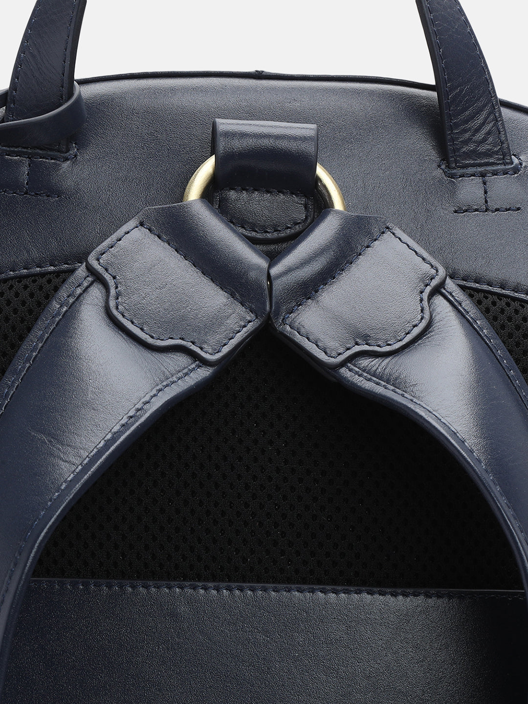 BAGATT Solofra Blue Leather Bagpack
