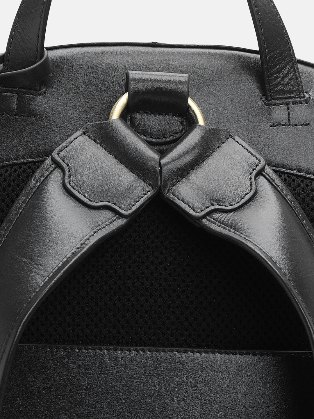 BAGATT Solofra Black Leather Bagpack