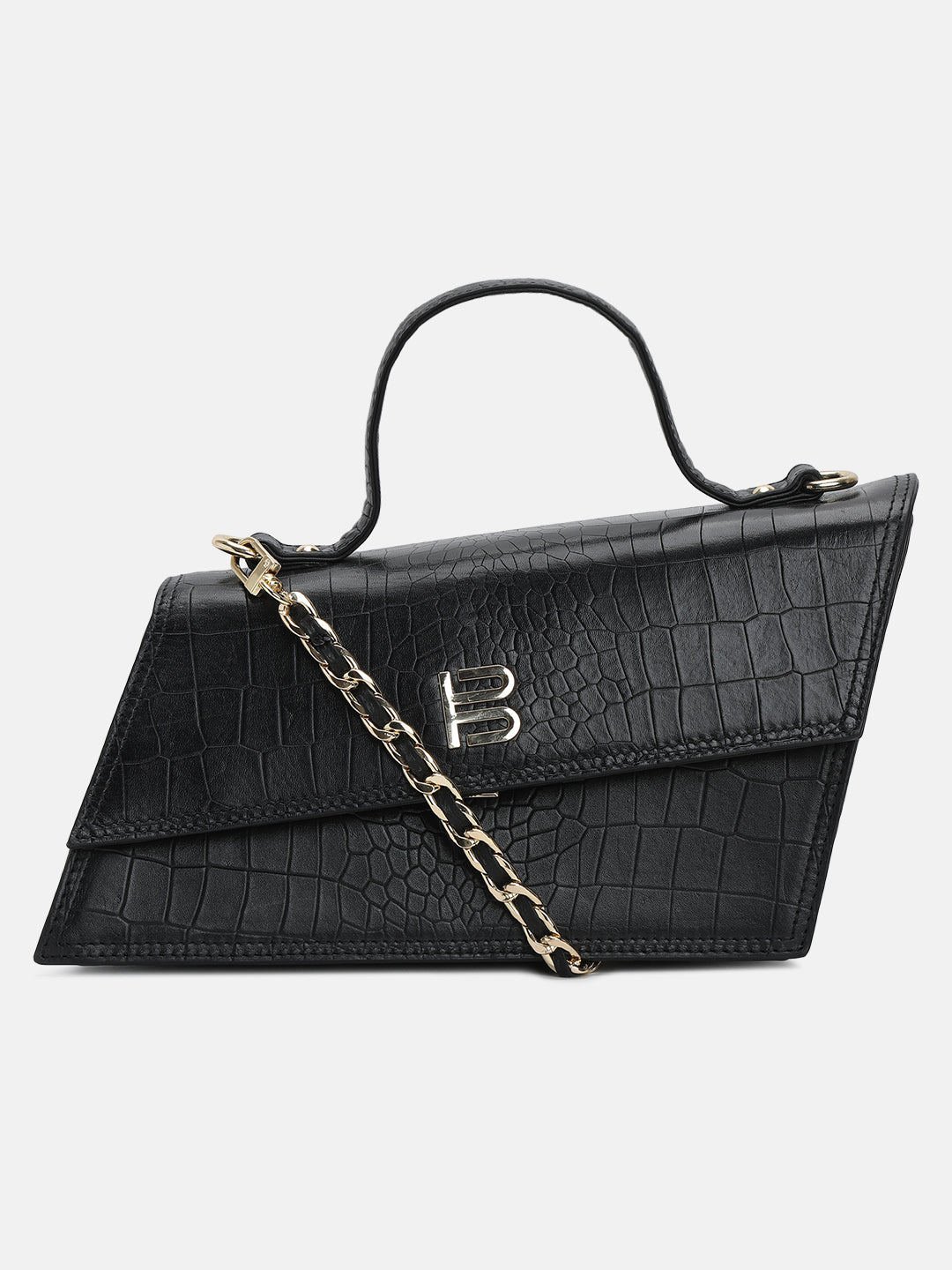 BAGATT Sparone Black Top Handle Bag