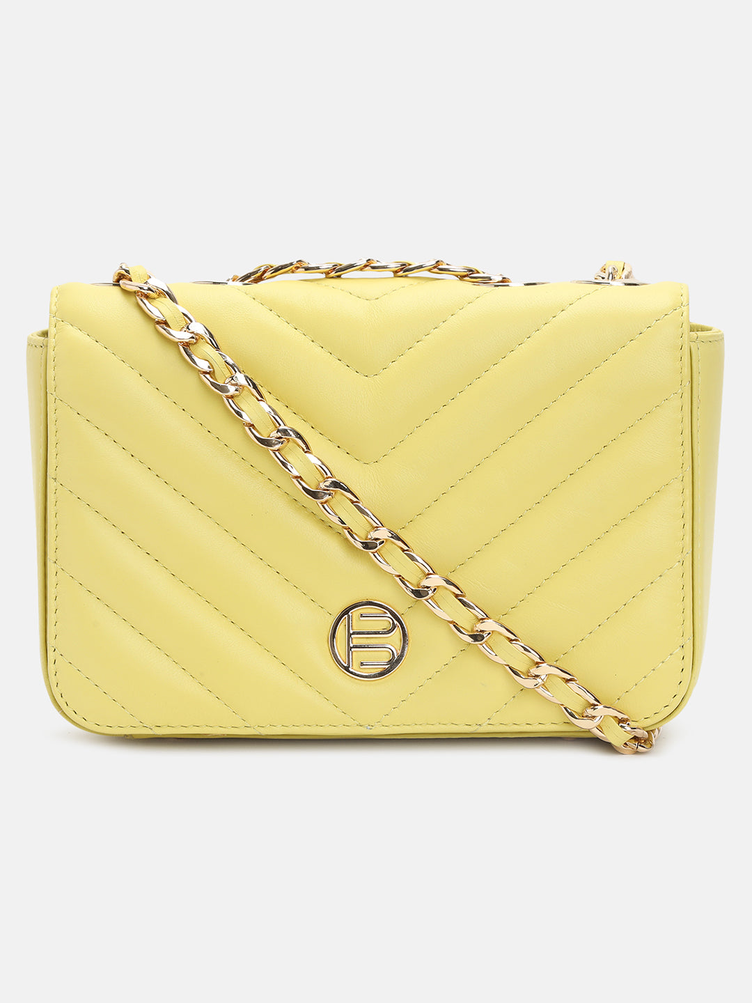 BAGATT Campania Yellow Cross Body Bag