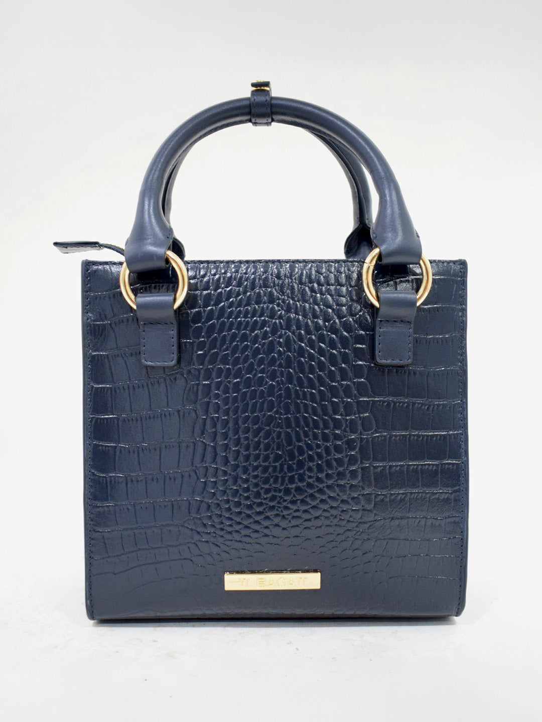 TT.BAGATT Blue Croco leather Sling Handbags