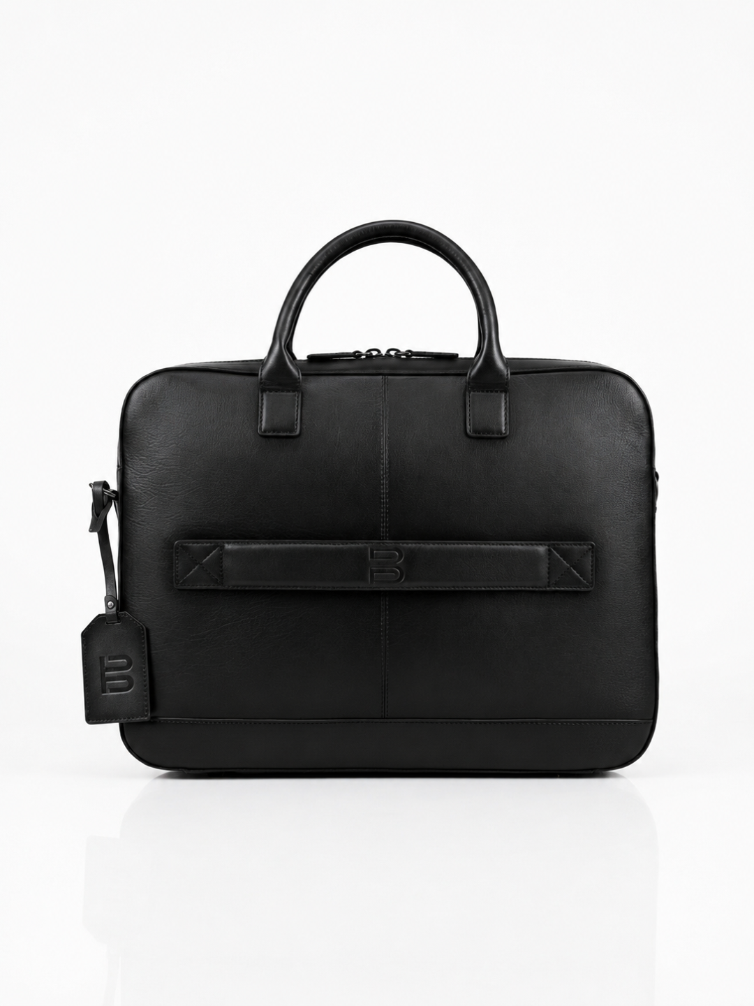 Black Nappa Leather Laptop Bag