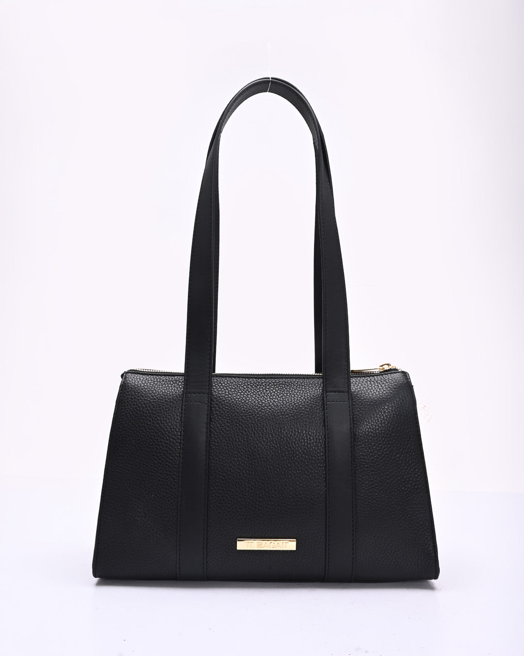 TT.BAGATT Black Wax Leather Shoulder Handbags