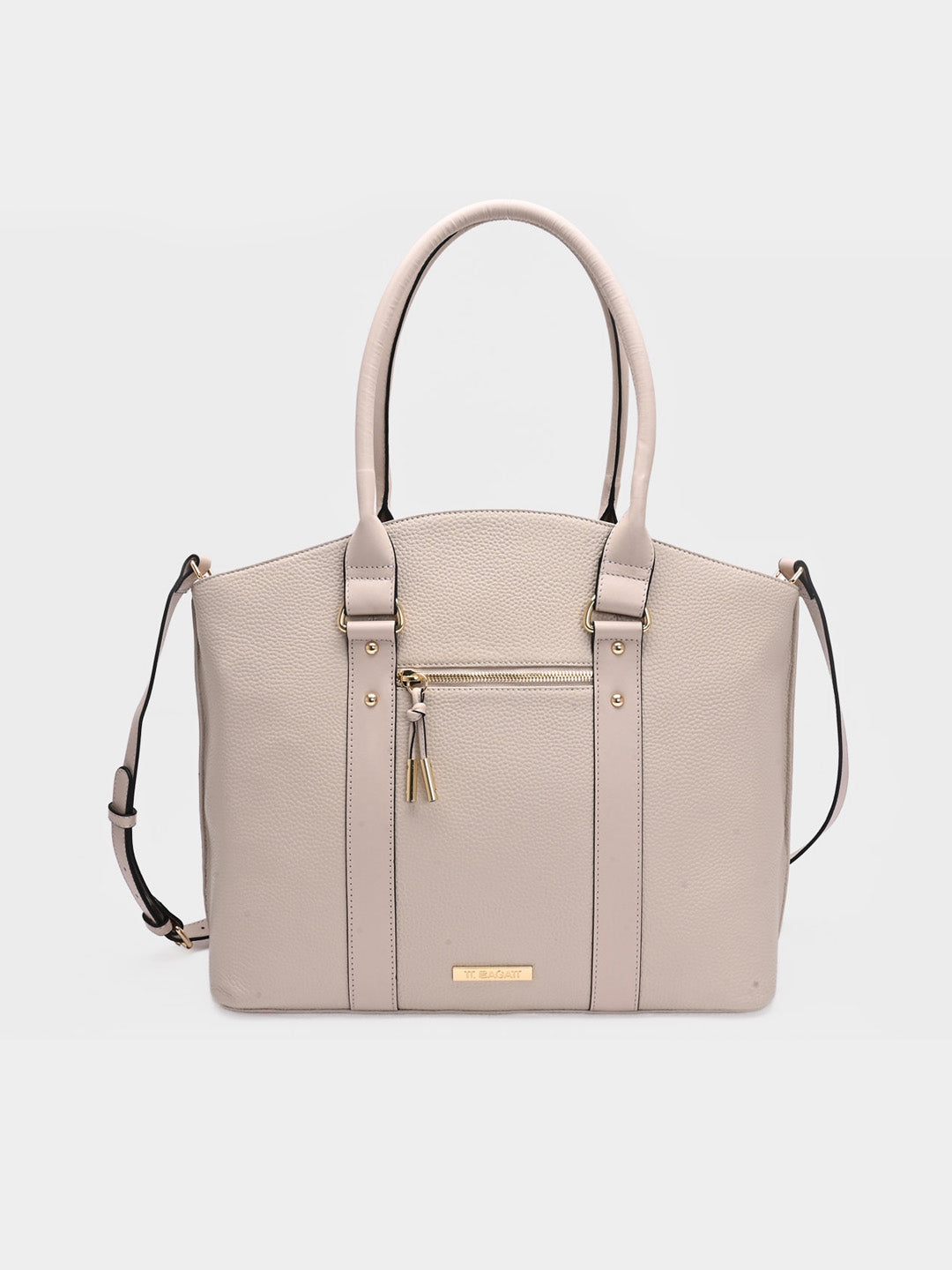 TT.BAGATT Beige Wax Leather Tote Handbags