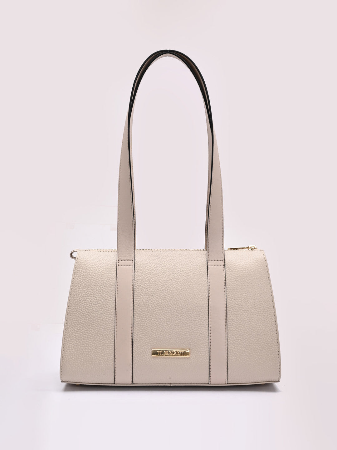 TT.BAGATT Beige Wax Leather Shoulder Handbags