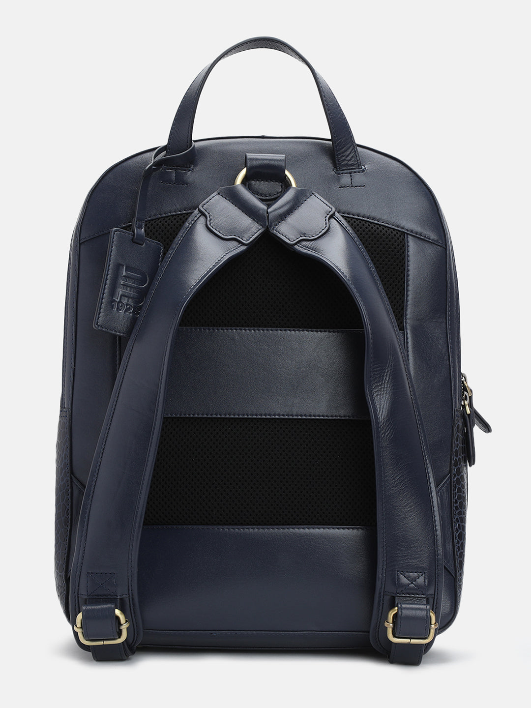 BAGATT Solofra Blue Leather Bagpack