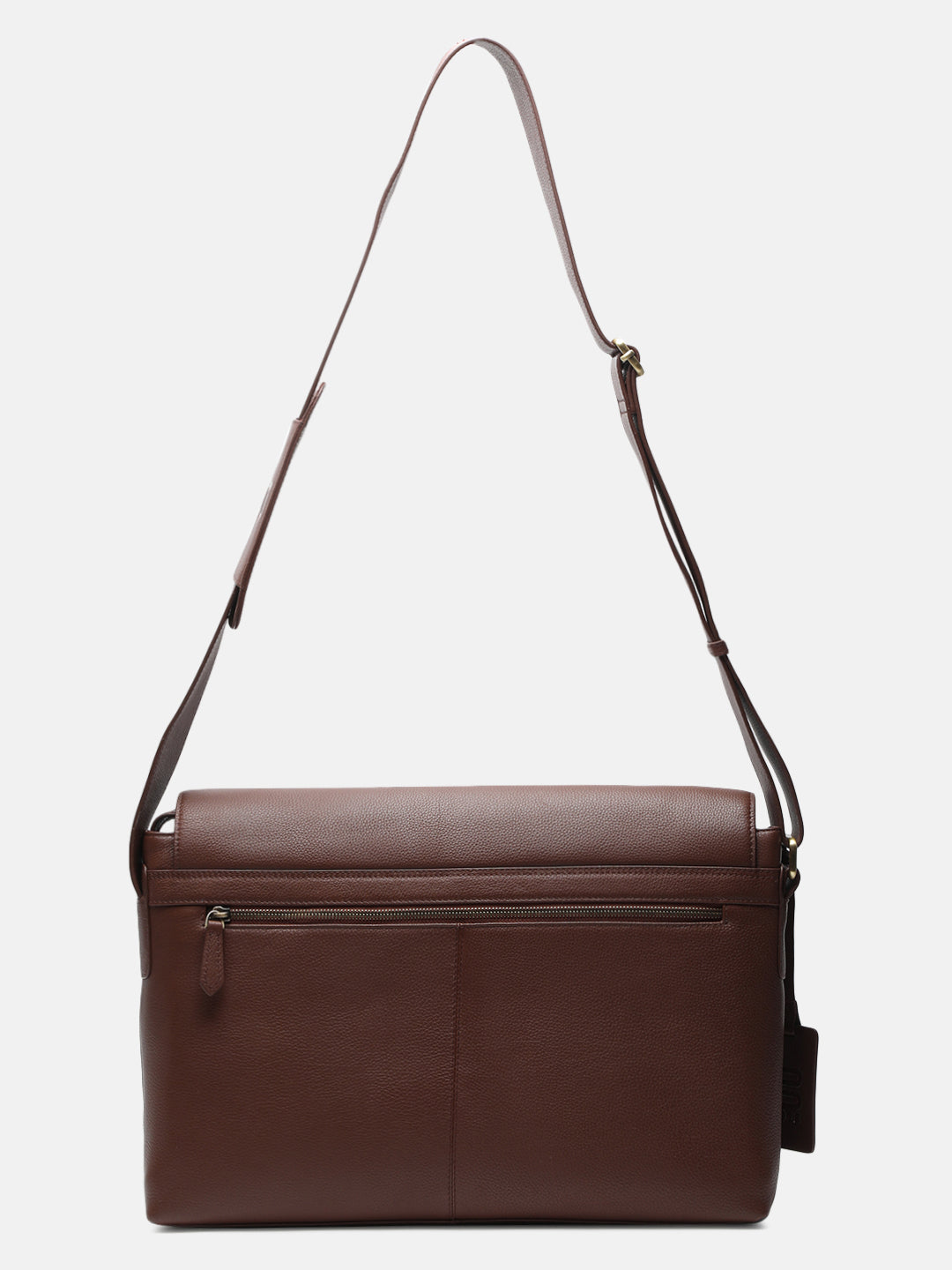 BAGATT Novara Brown Leather Messenger Bag