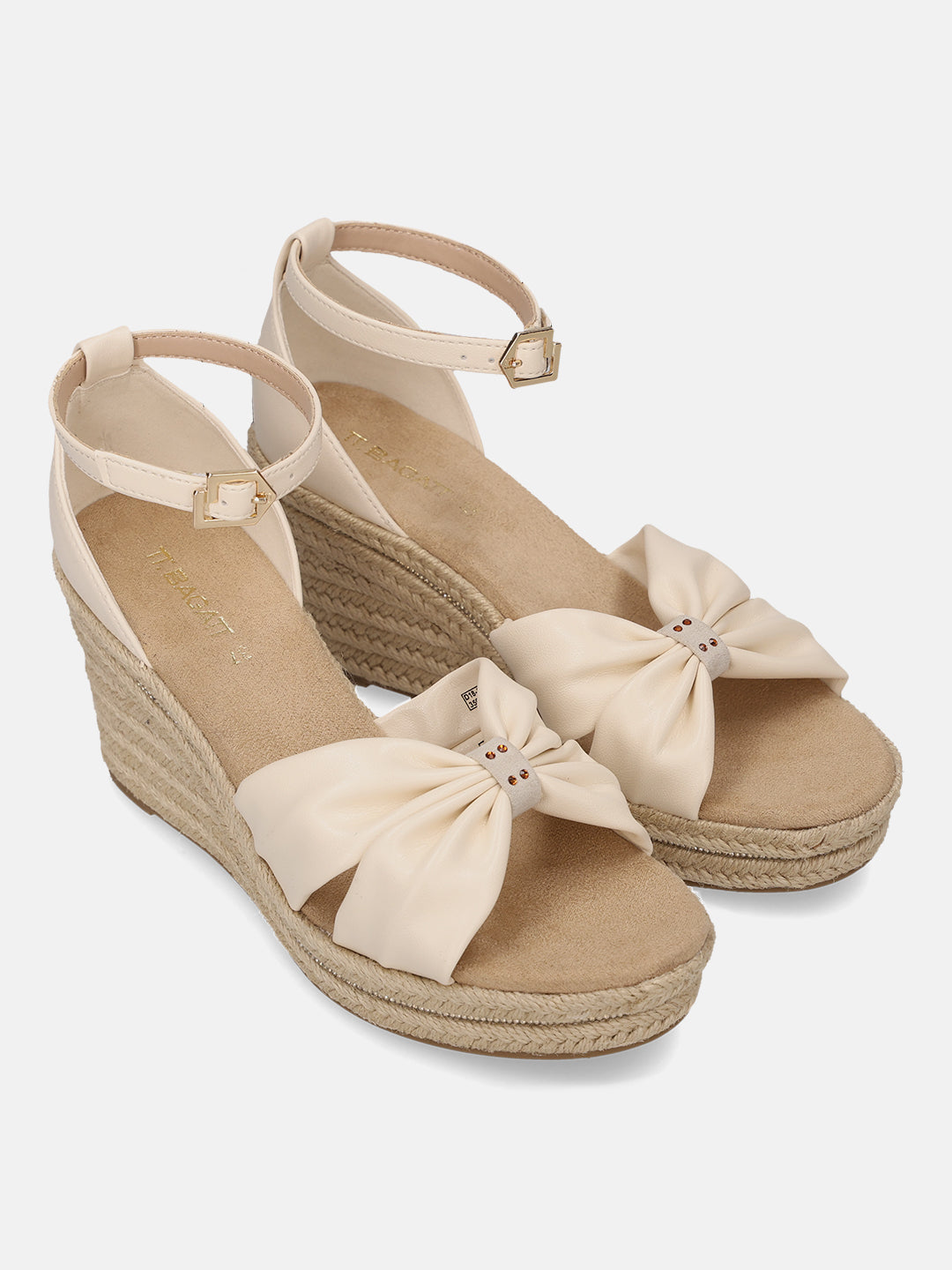 TT.BAGATT Trish Evo Off-White Ankle Strap Heels