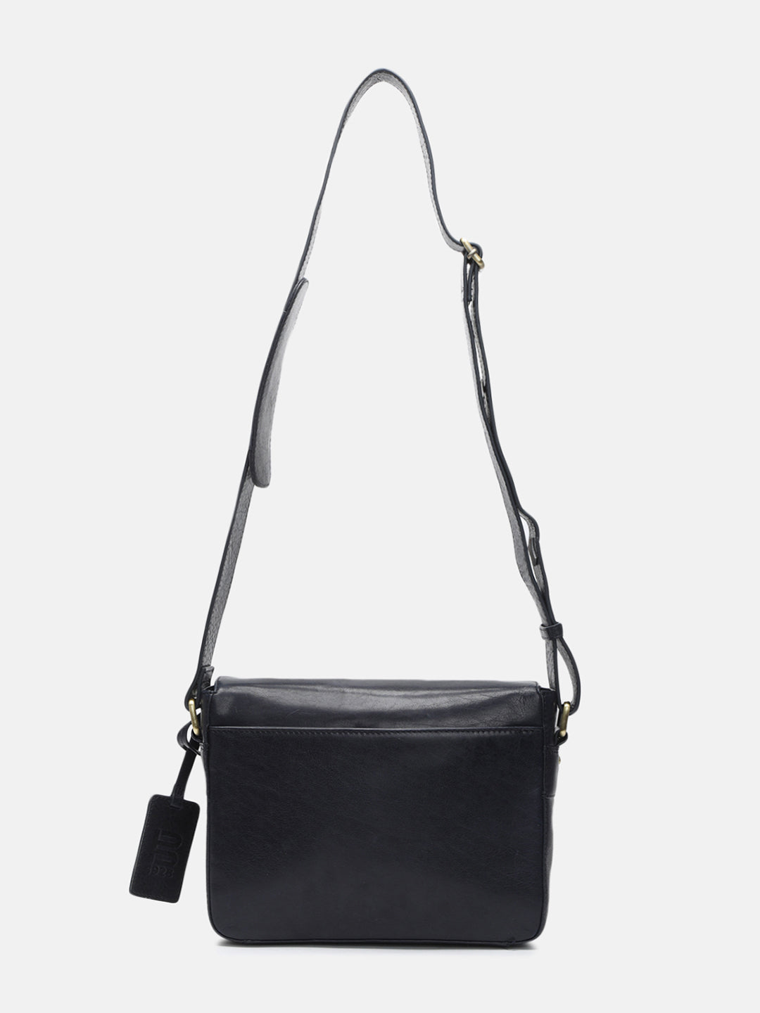 BAGATT Novara Blue Leather Messenger Bag