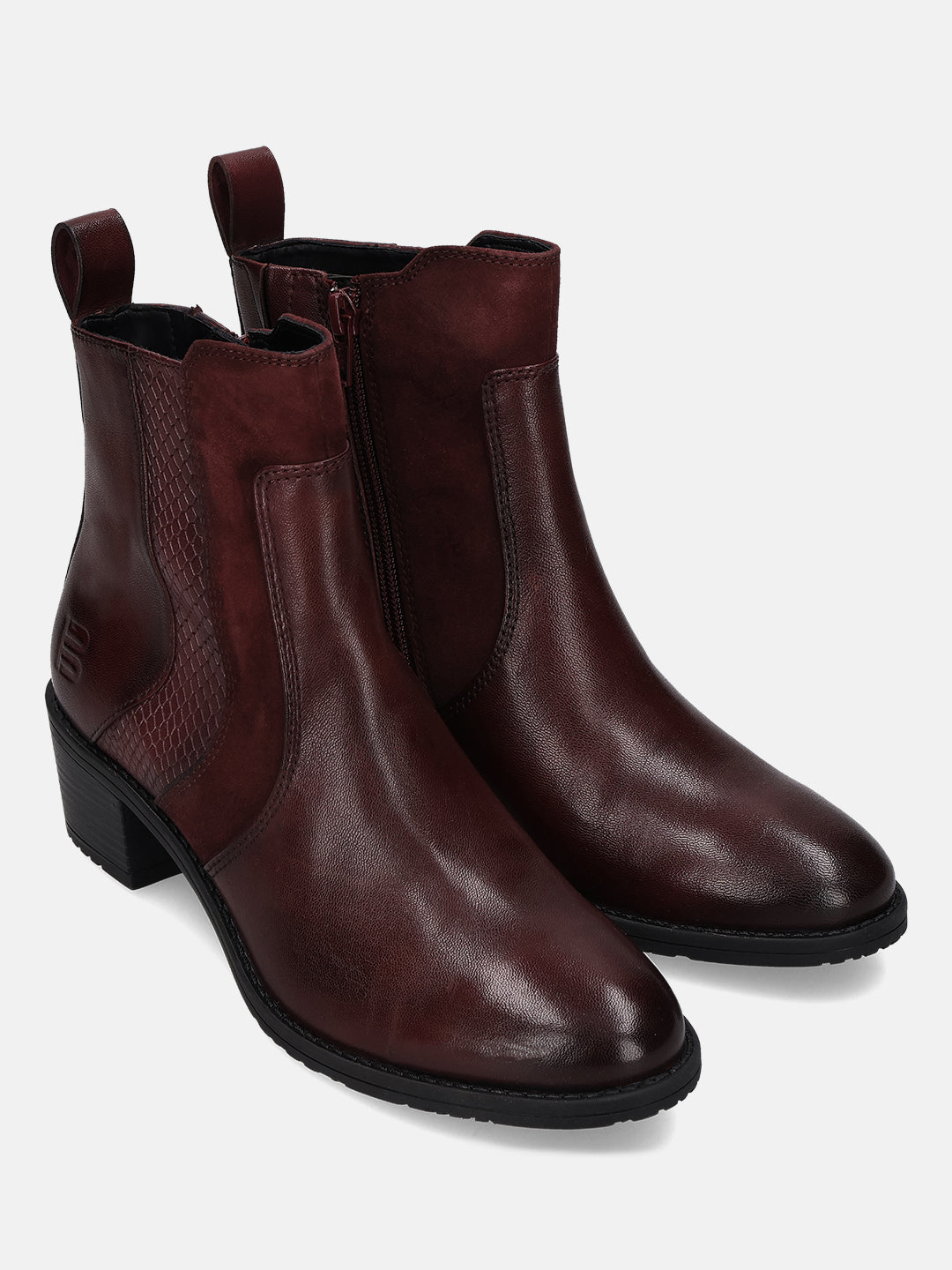 TT.BAGATT Ruby I Bordo Premium LeatherAnkle Boots