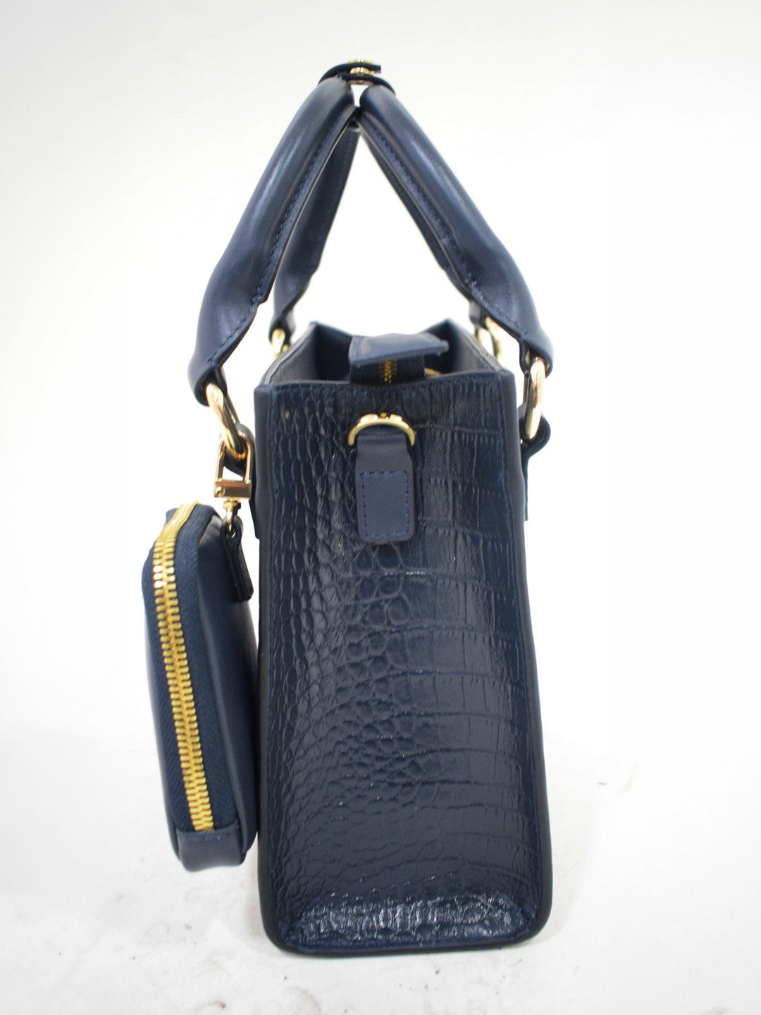 TT.BAGATT Blue Croco leather Sling Handbags