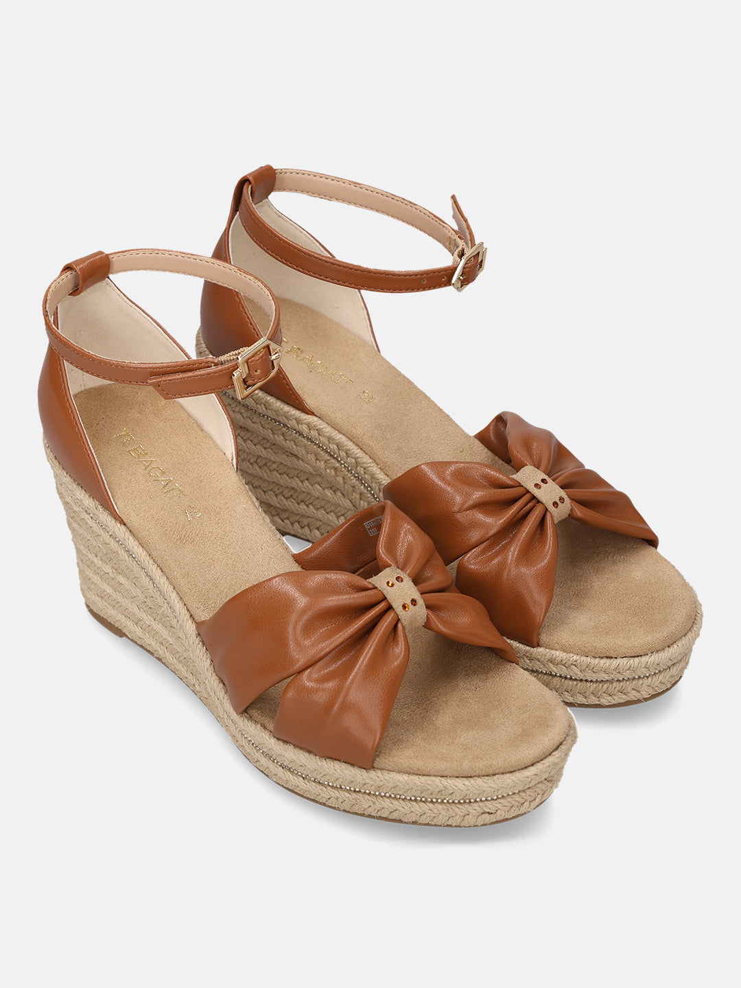 TT.BAGATT Trish Evo Cognac Ankle Strap Heels