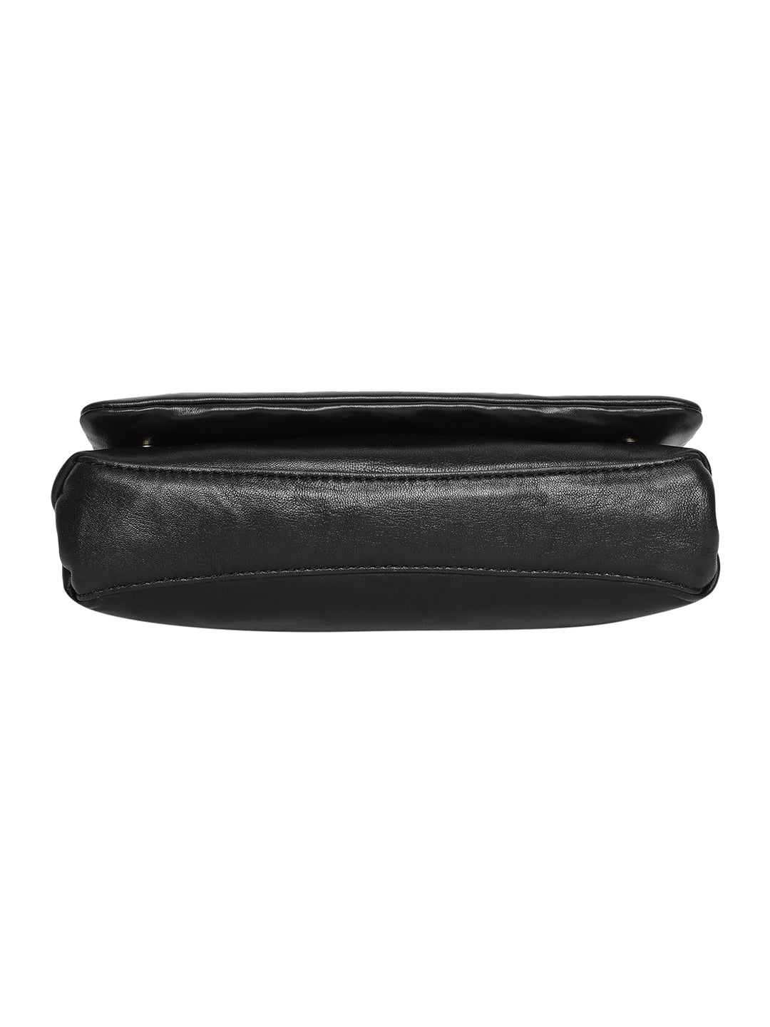 Cascina Black Leather Clutch