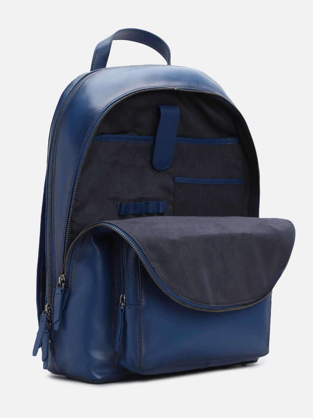BAGATT Solofra Light blue Leather Bagpack