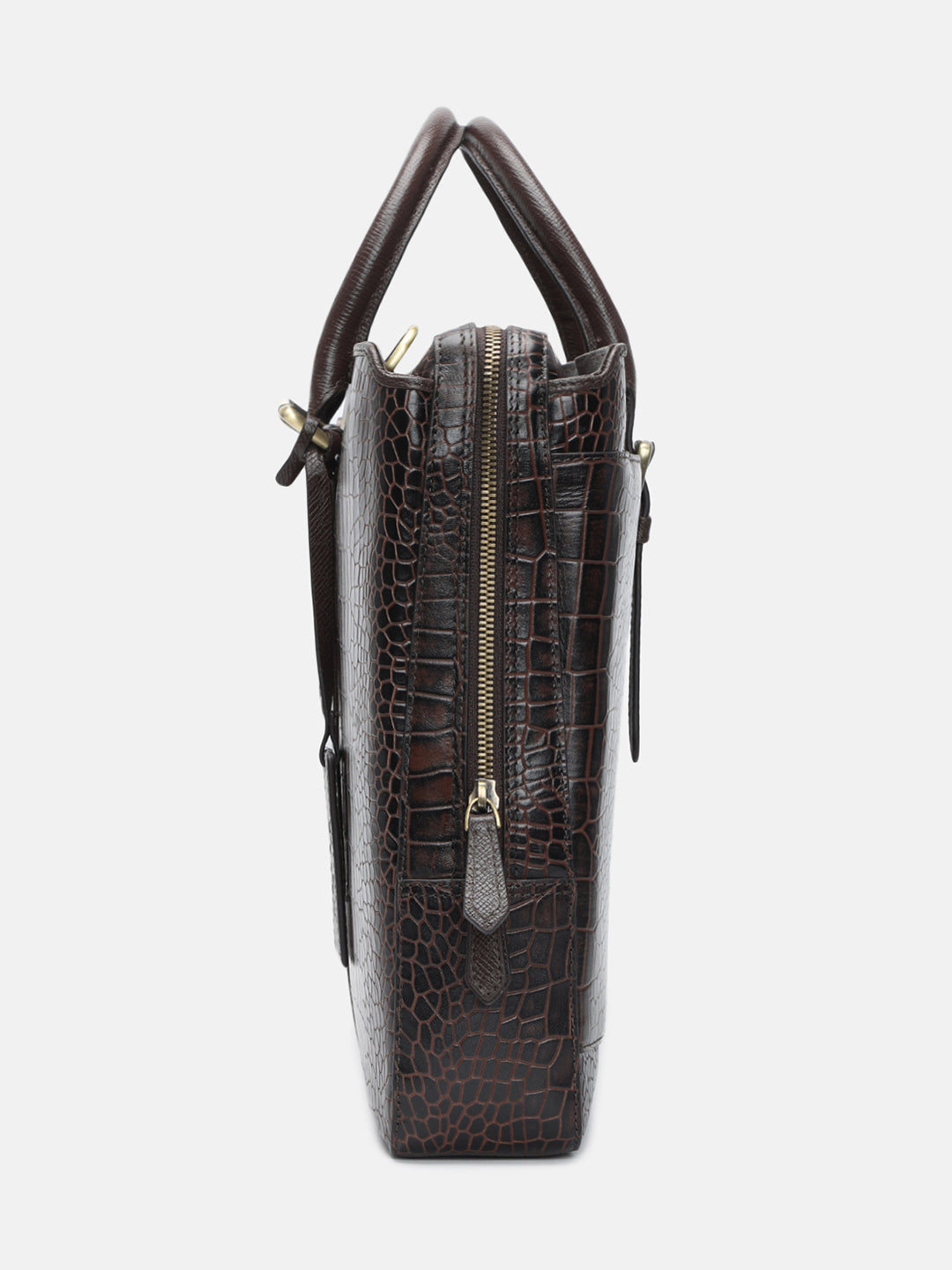 BAGATT Solofra Brown Leather Laptop Bag