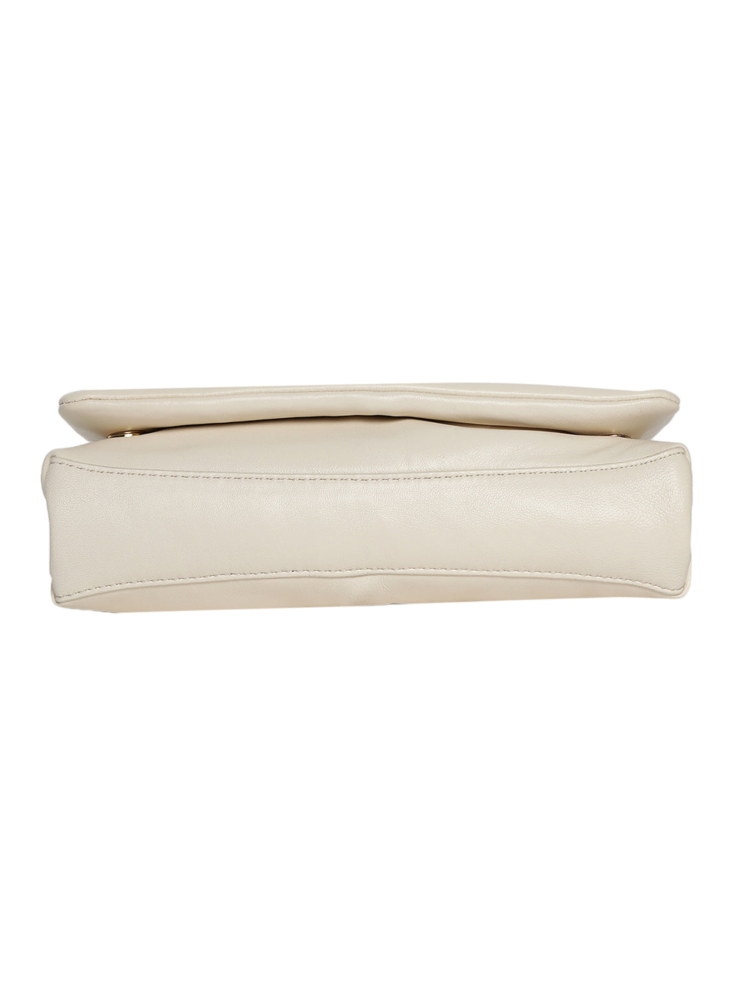 Cascina Off-White Leather Clutch