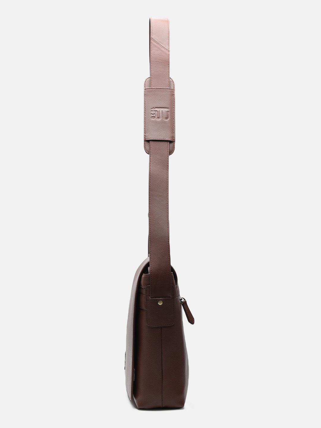 BAGATT Novara Brown Leather Messenger Bag