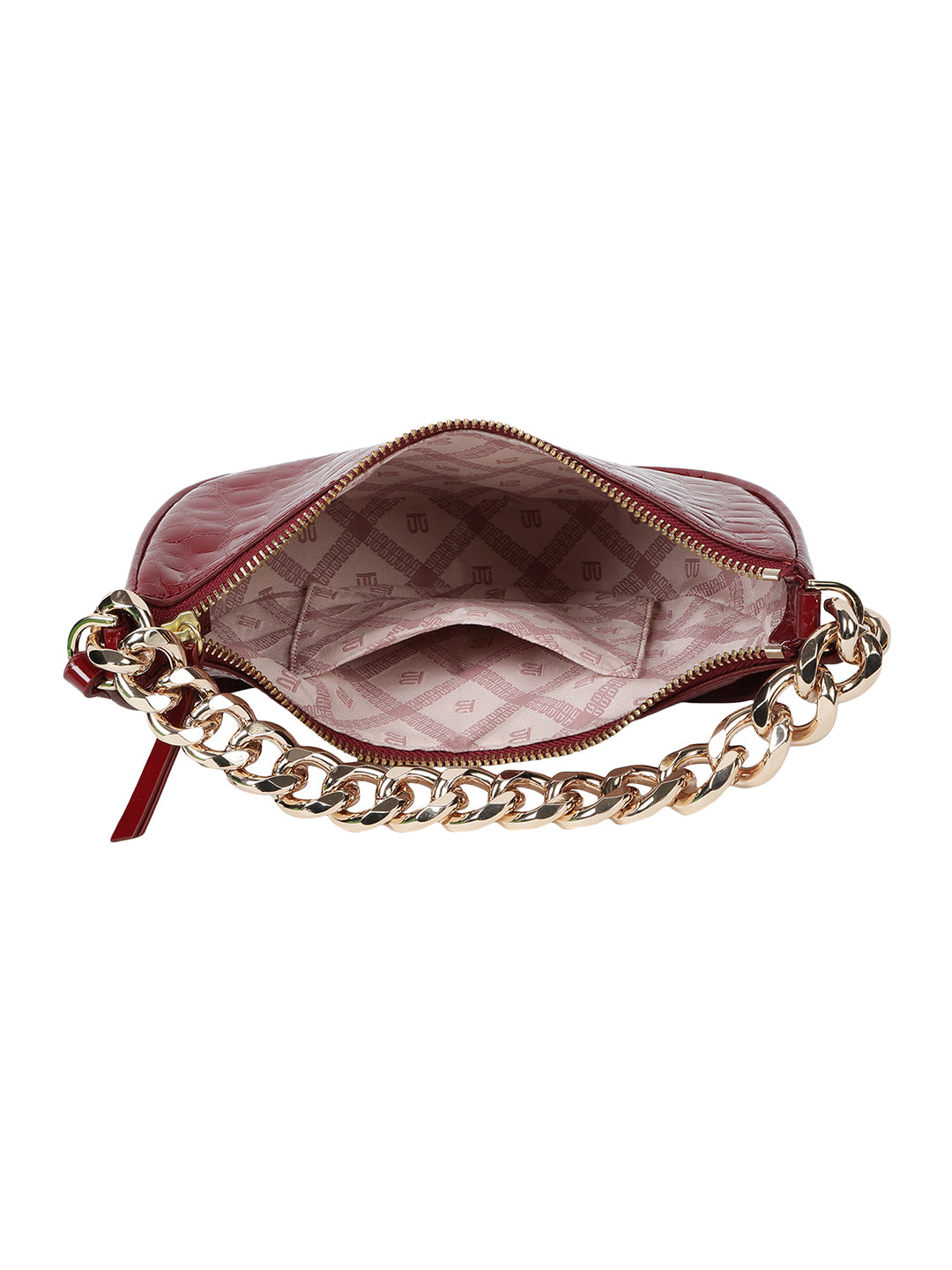 Barletta Red Leather Wristlet