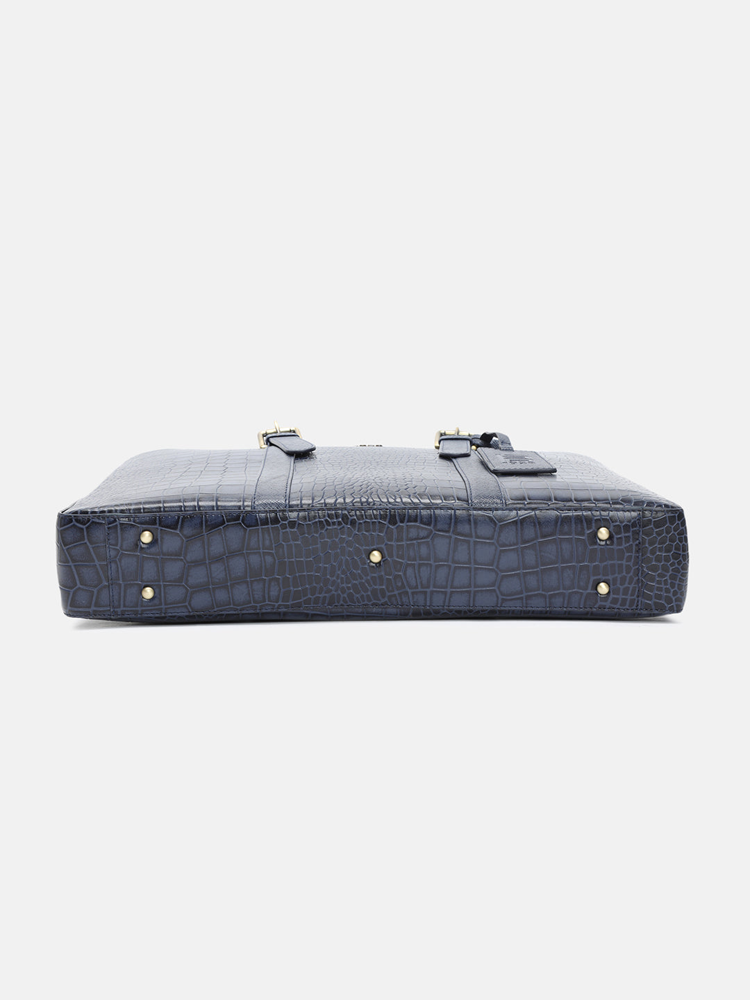 BAGATT Solofra Blue Leather Laptop Bag