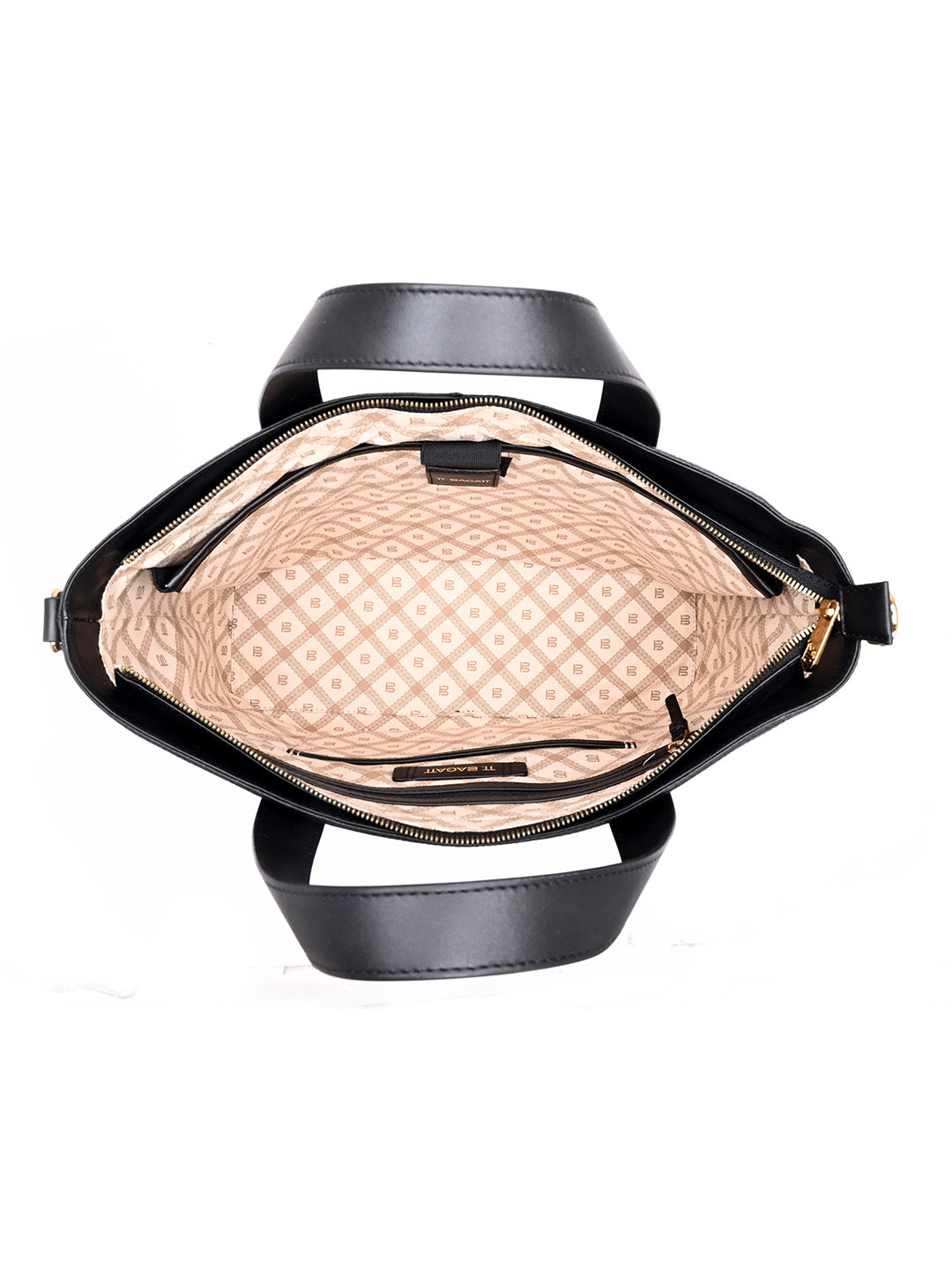 TT.BAGATT Black Wax Leather Tote Handbags