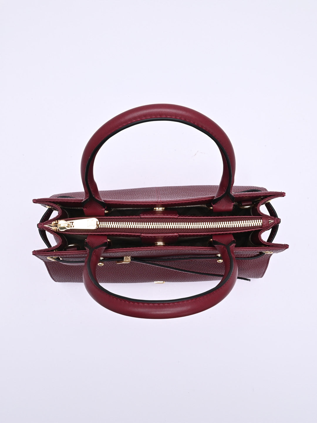 TT.BAGATT Wine Wax Leather Satchel Handbags