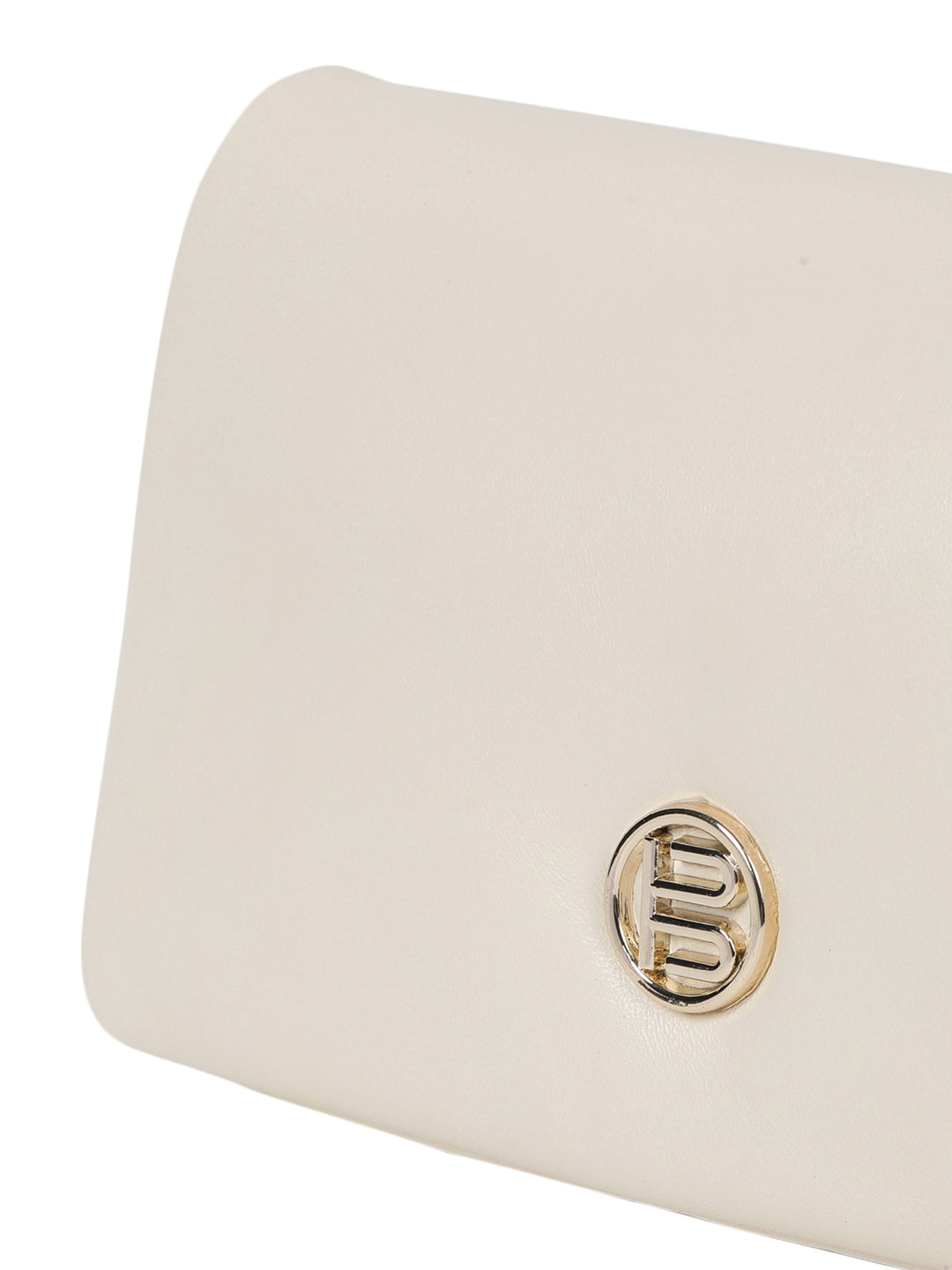 Cascina Off-White Leather Clutch
