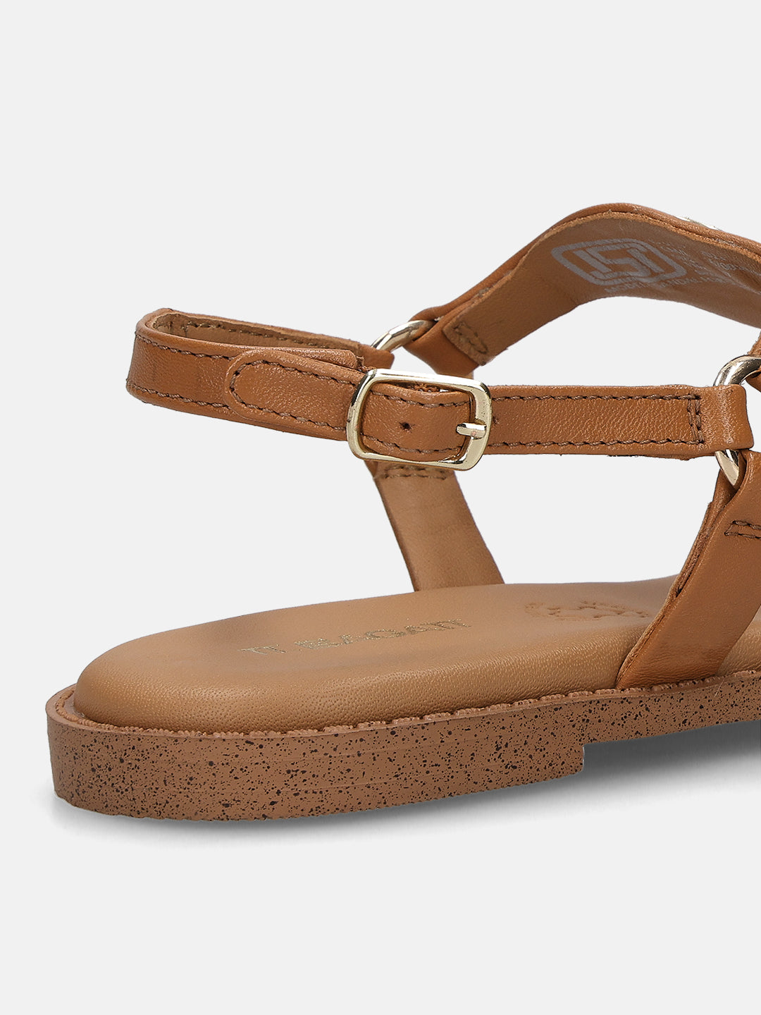 TT.BAGATT Goldy Cognac Premium Leather Thongs Flat Sandal