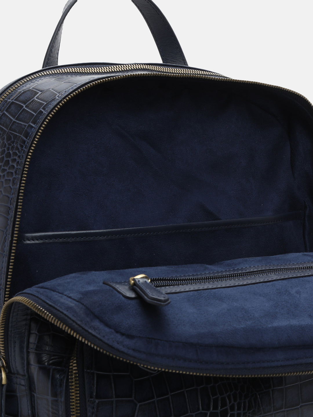 BAGATT Solofra Blue Leather Bagpack