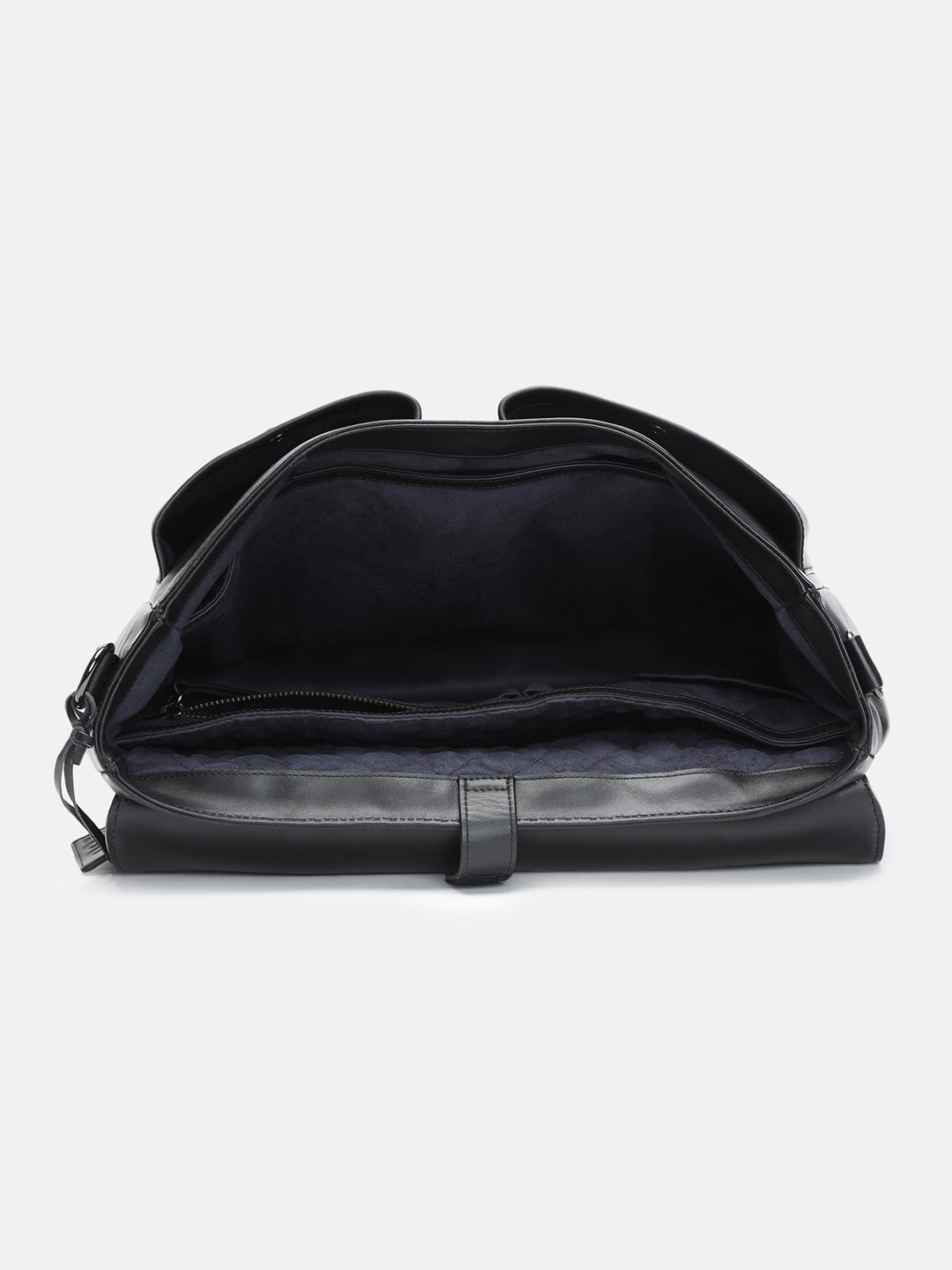 BAGATT Solofra Black Leather Laptop Bag