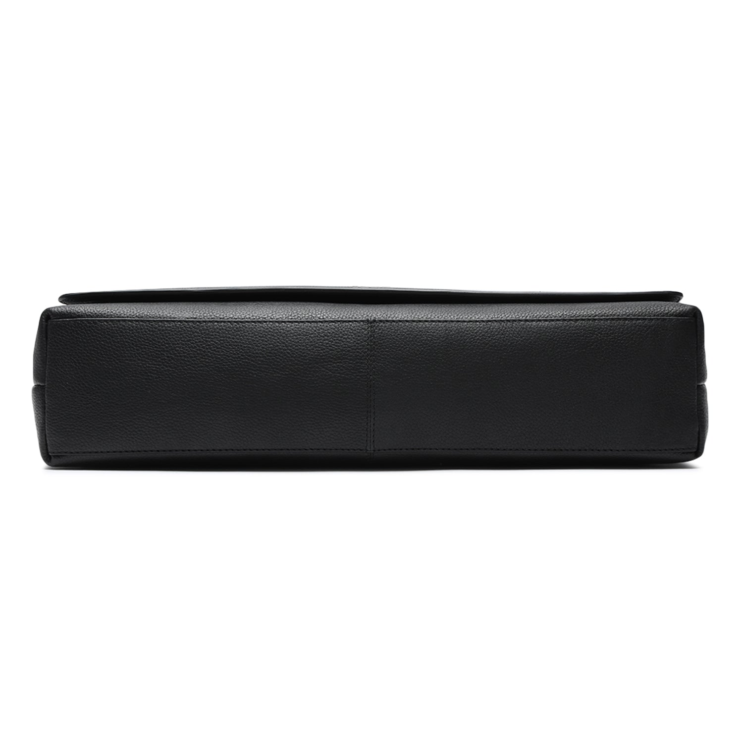 BAGATT Novara Black Leather Messenger Bag