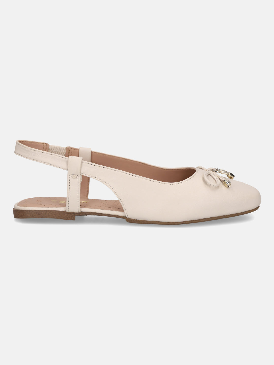 TT.BAGATT Amalia Off-White Premium Leather Slingback Slip-Ons