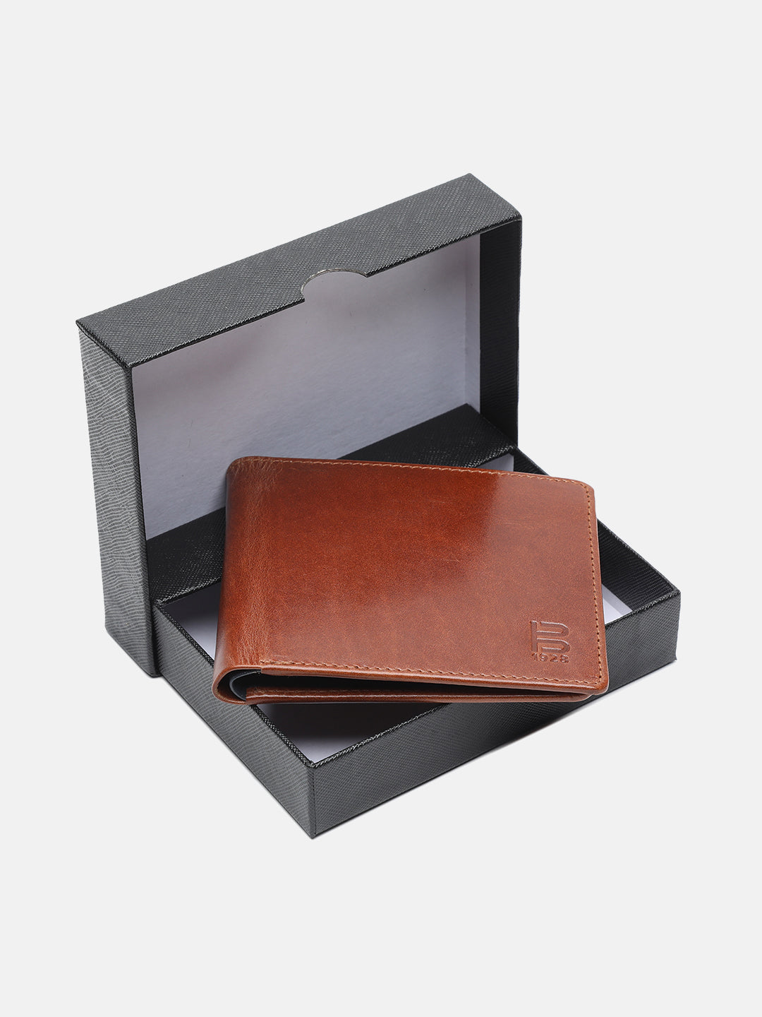 BAGATT Light Brown & Blue Bi-Fold Wallet