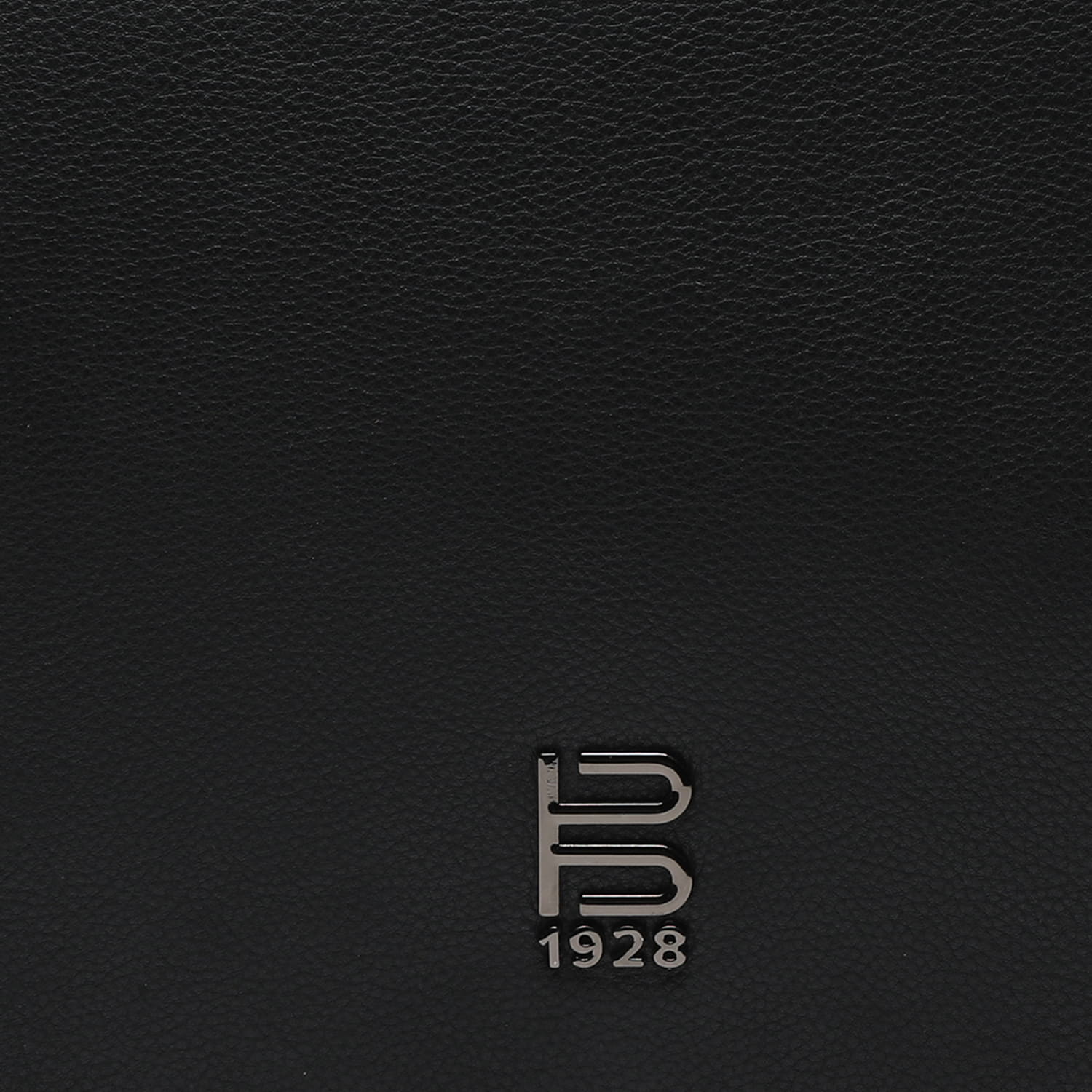BAGATT Novara Black Leather Messenger Bag