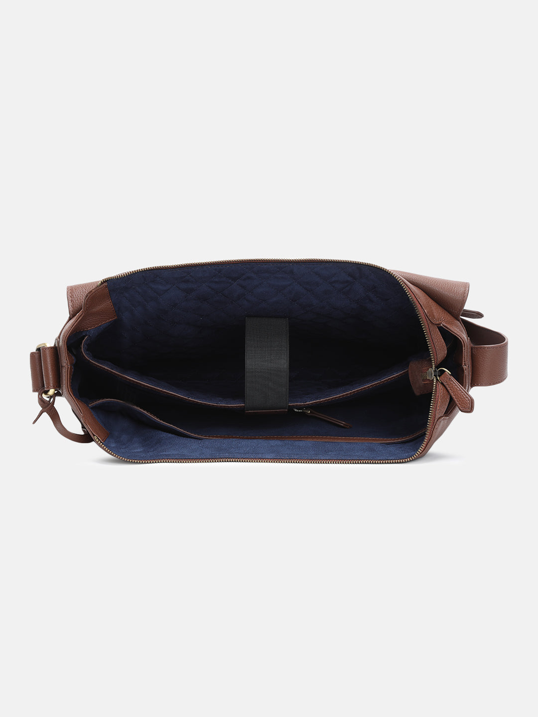 BAGATT Novara Brown Leather Messenger Bag