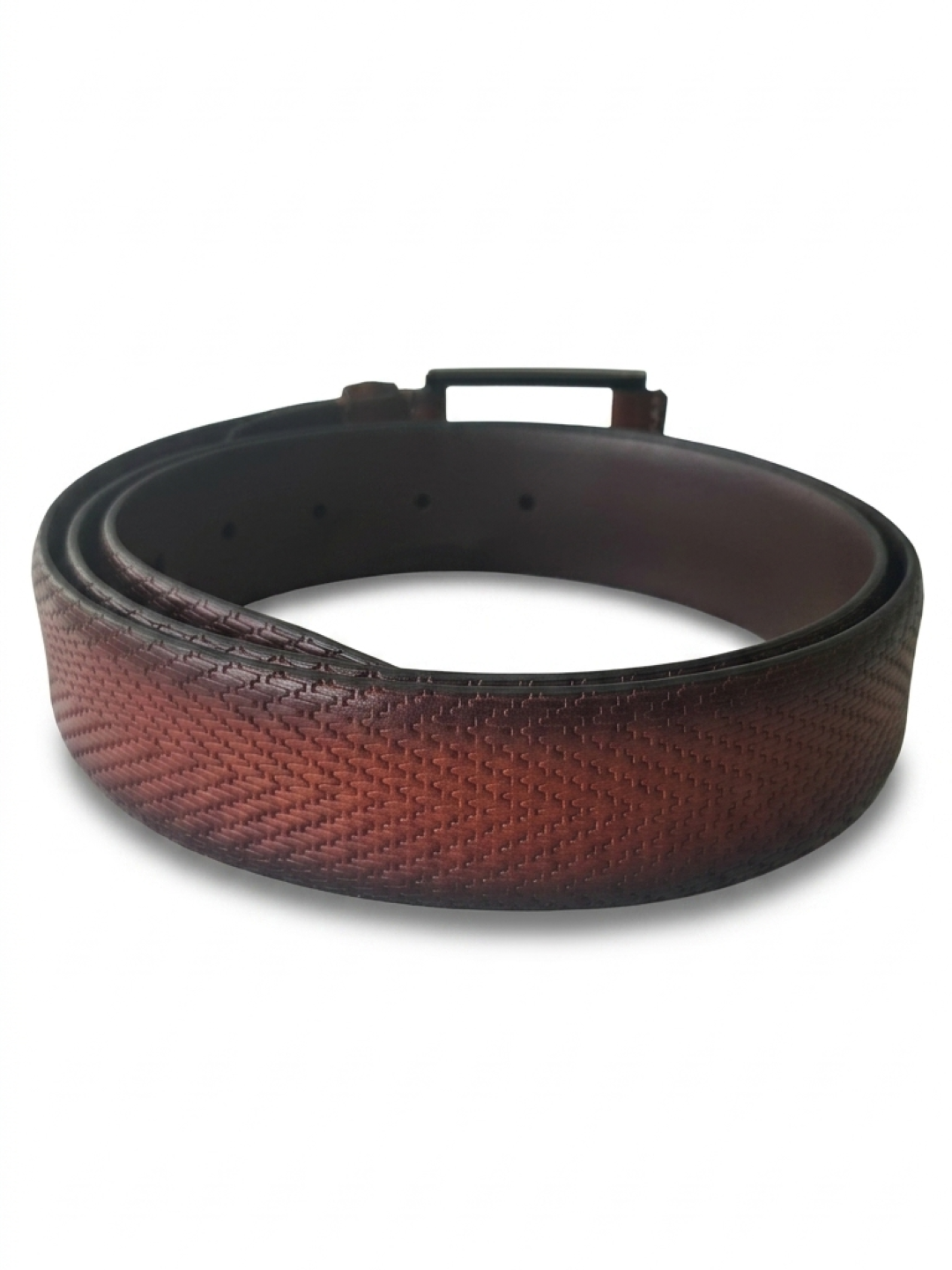 TT.BAGATT Tan Italian Leather Non-Reversible Belts