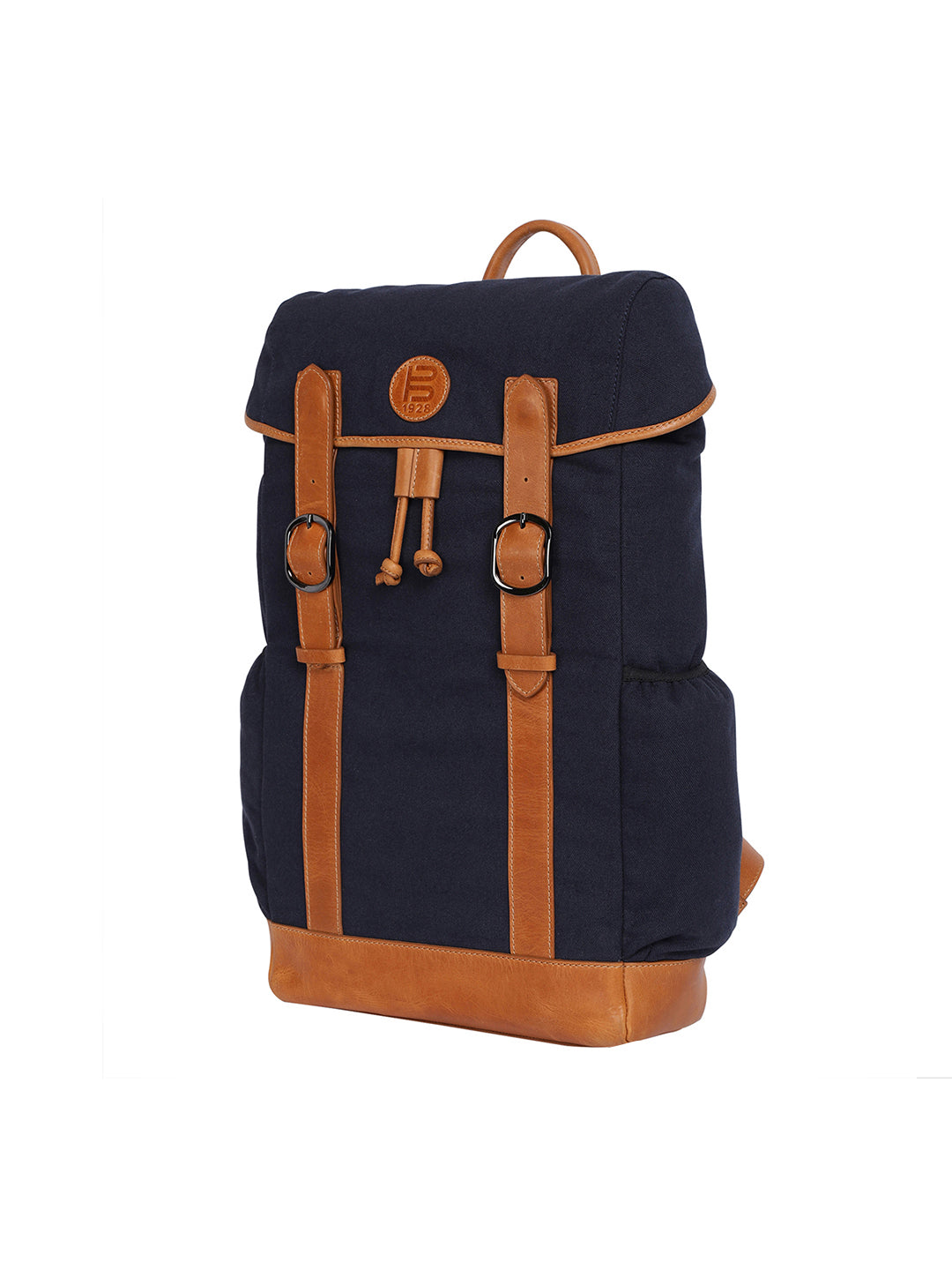 BAGATT Dark Blue Canvas Bagpack
