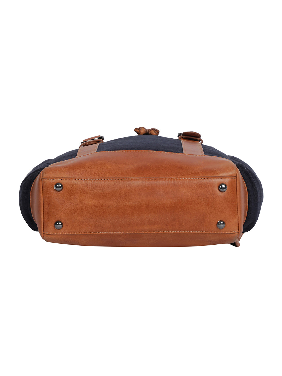 BAGATT Dark Blue Canvas Bagpack
