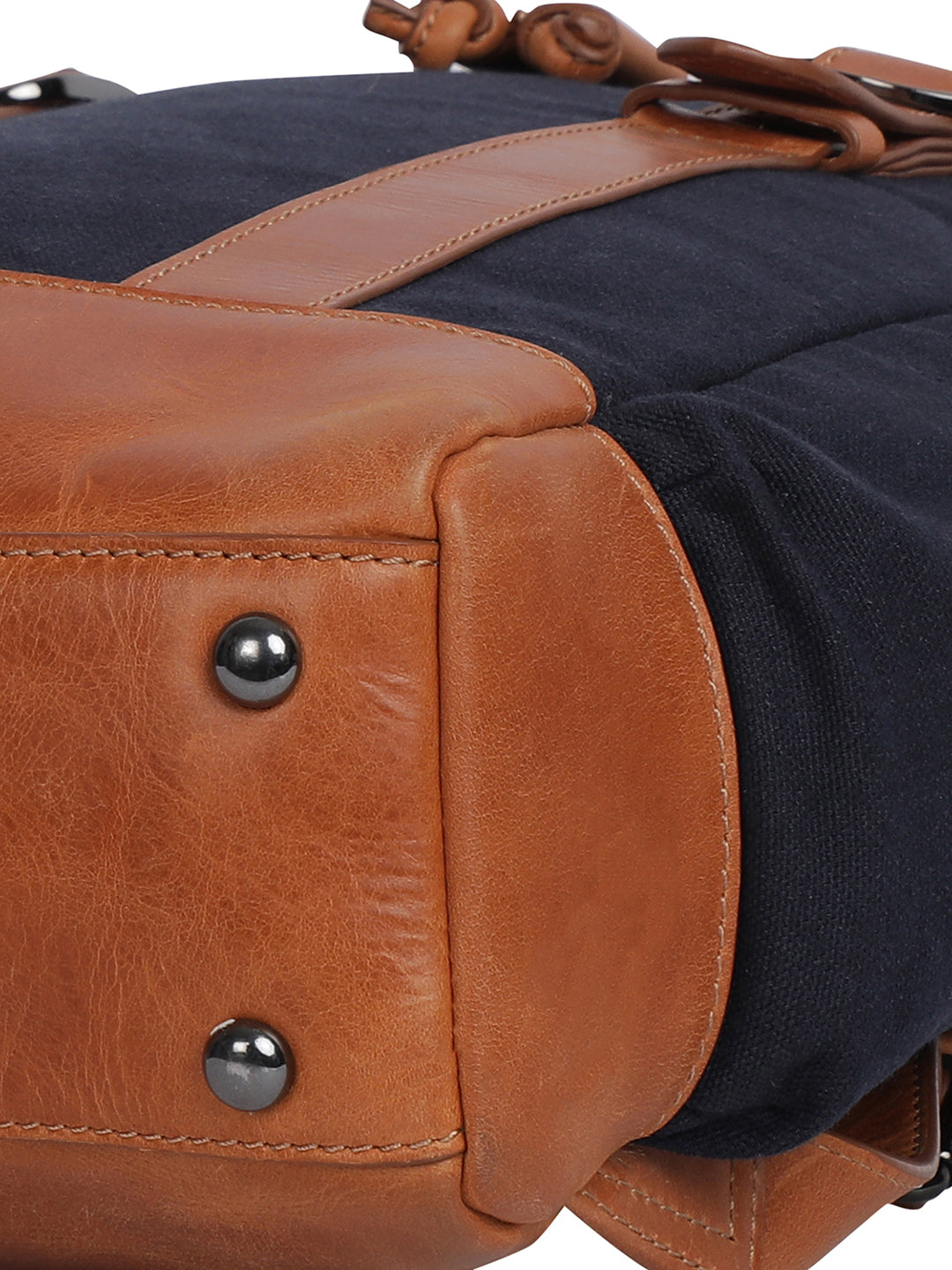 BAGATT Dark Blue Canvas Bagpack