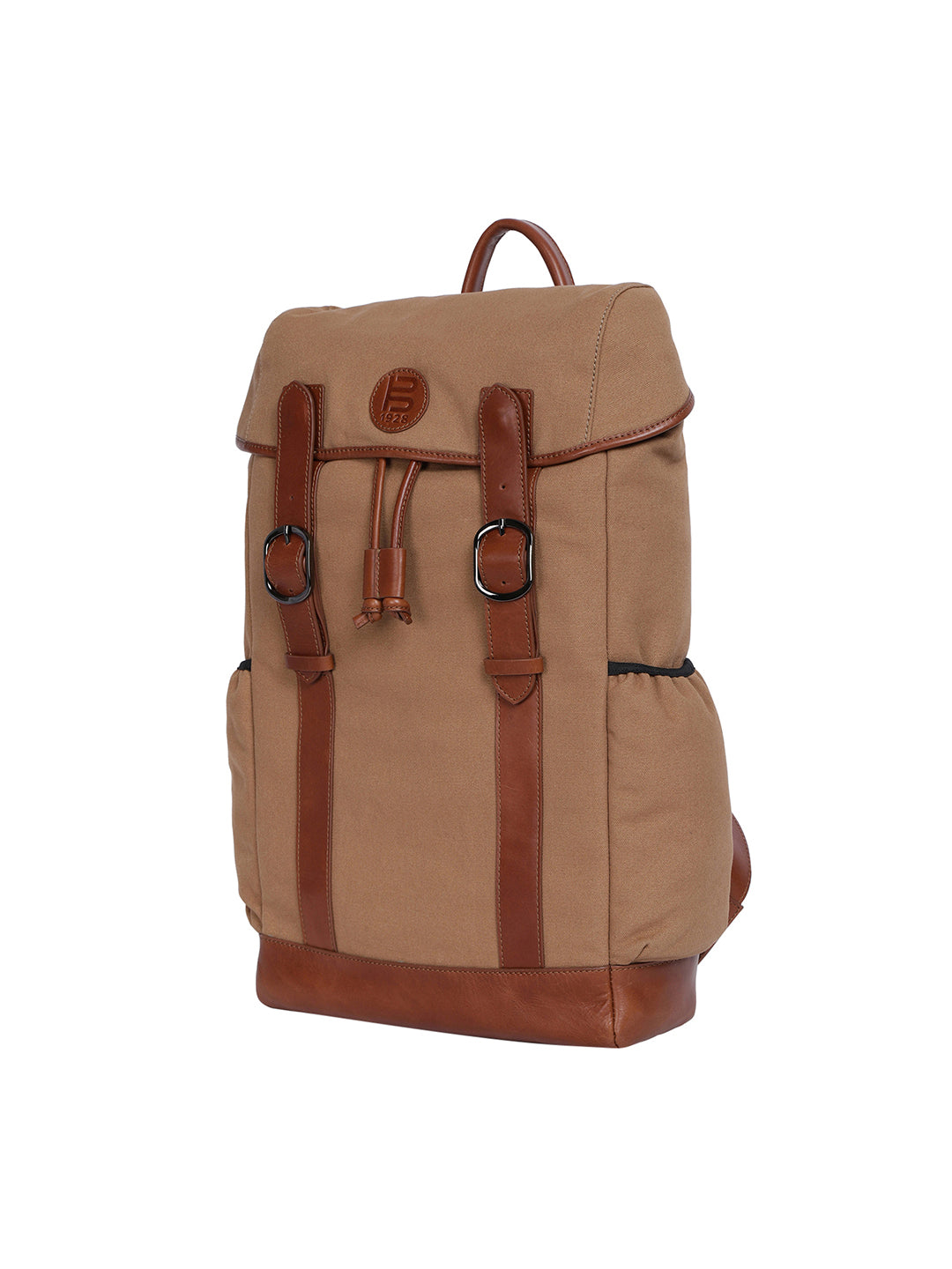 BAGATT Natural Brown Canvas Bagpack