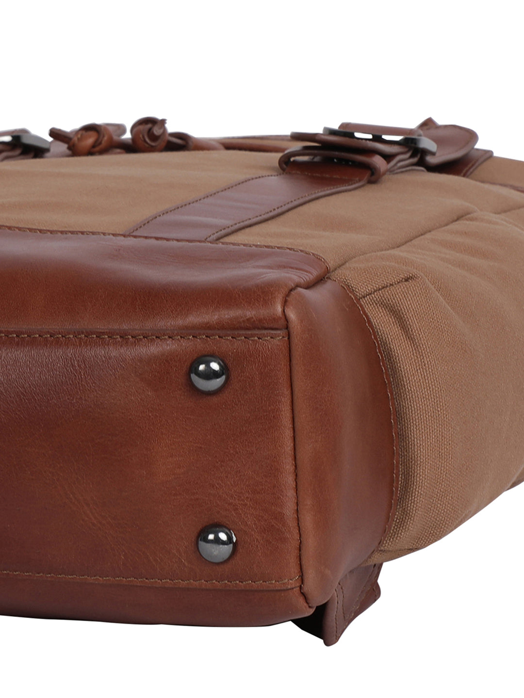 BAGATT Natural Brown Canvas Bagpack