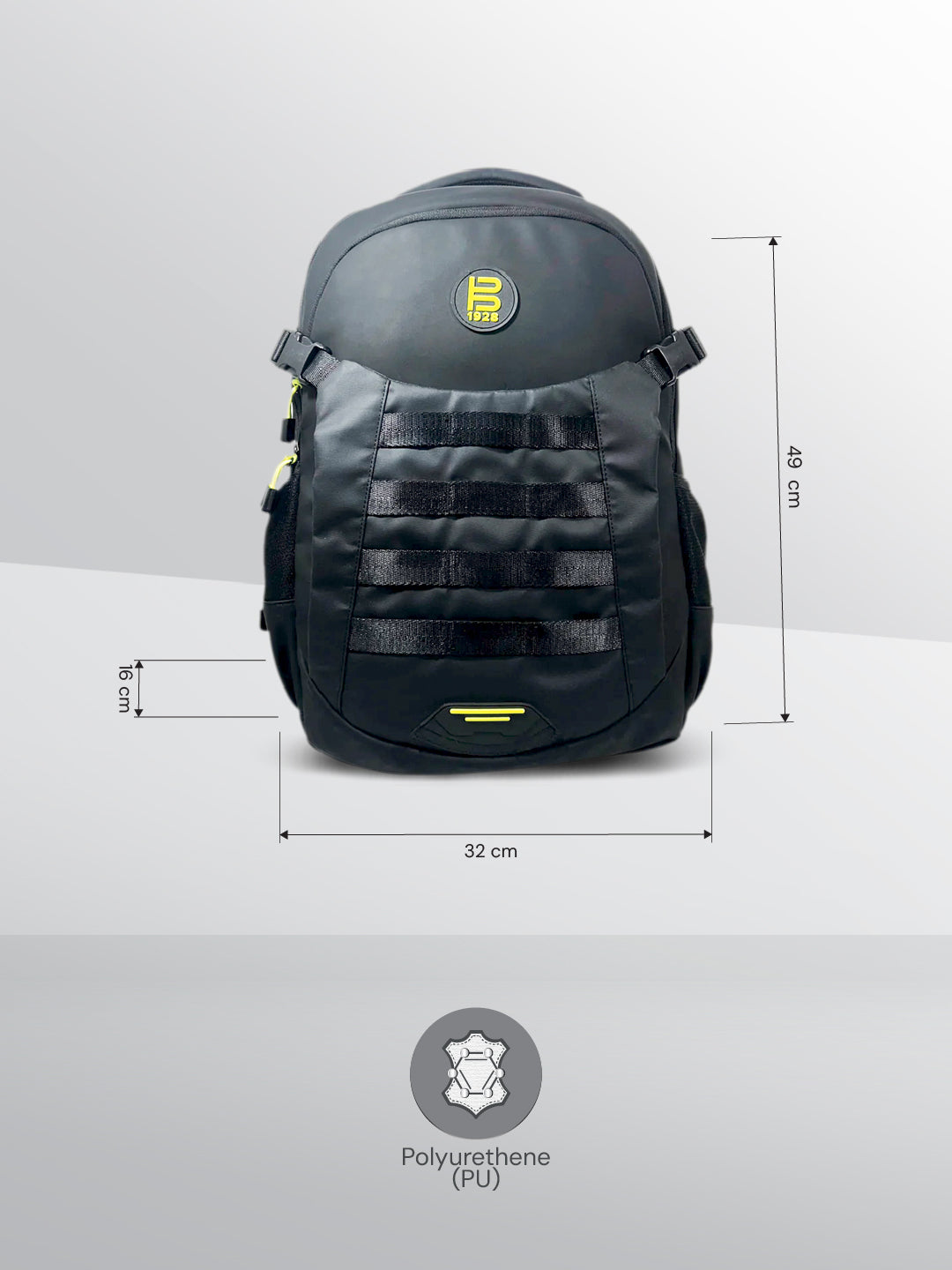 BAGATT Black Bagpack