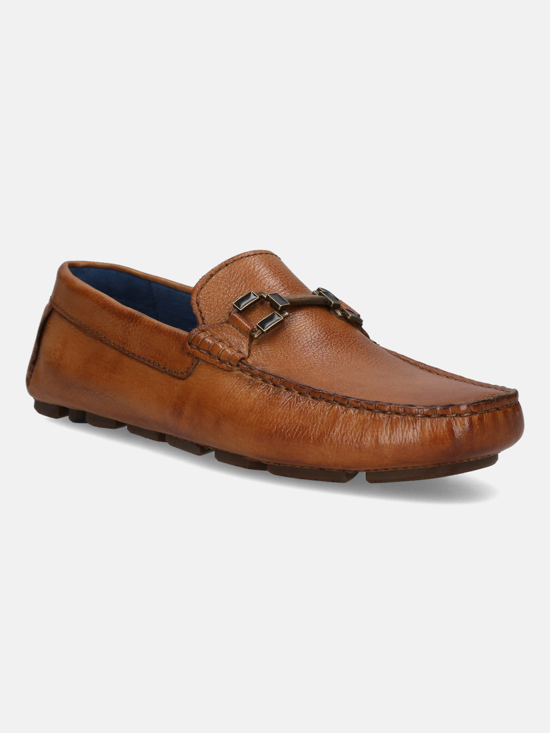 BAGATT Hexa Cognac Premium Leather Casual Slip-Ons