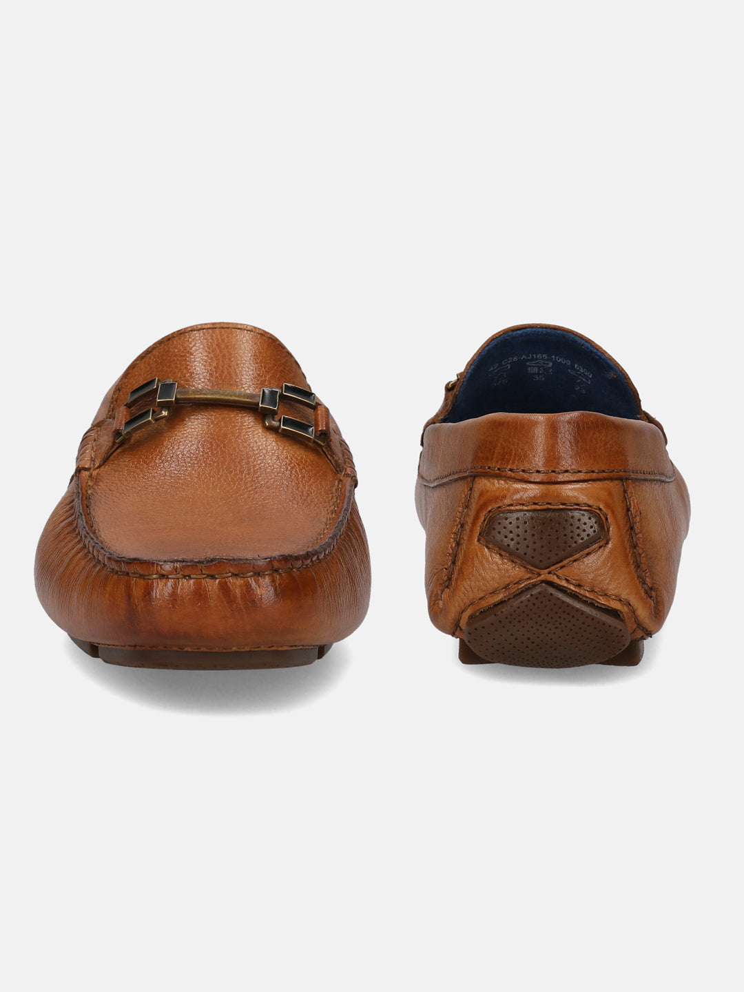 BAGATT Hexa Cognac Premium Leather Casual Slip-Ons