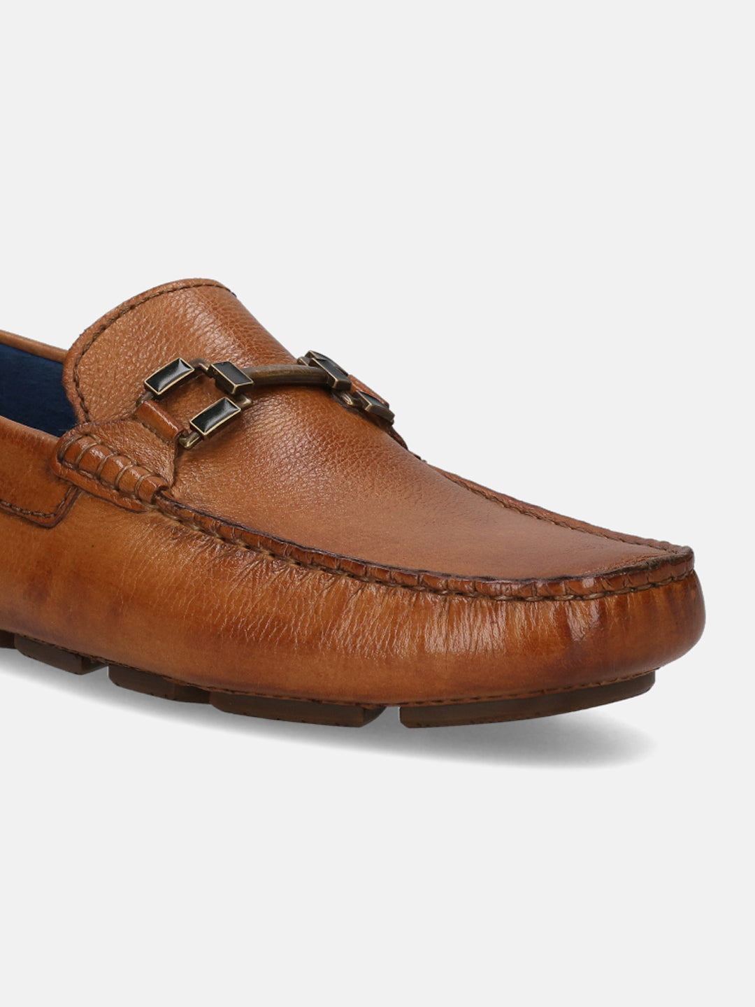 BAGATT Hexa Cognac Premium Leather Casual Slip-Ons