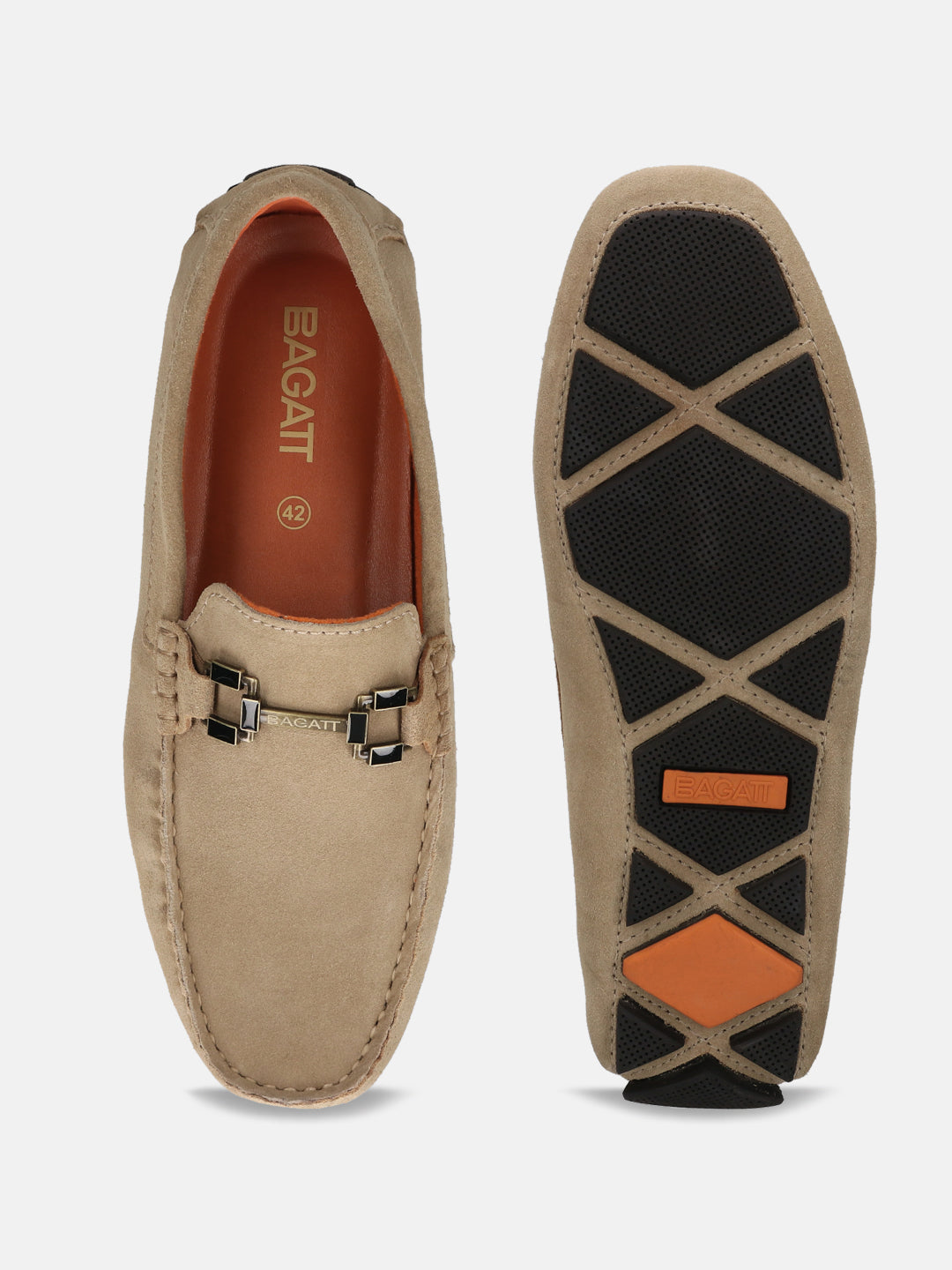 BAGATT Hexa Beige Casual Slip-Ons