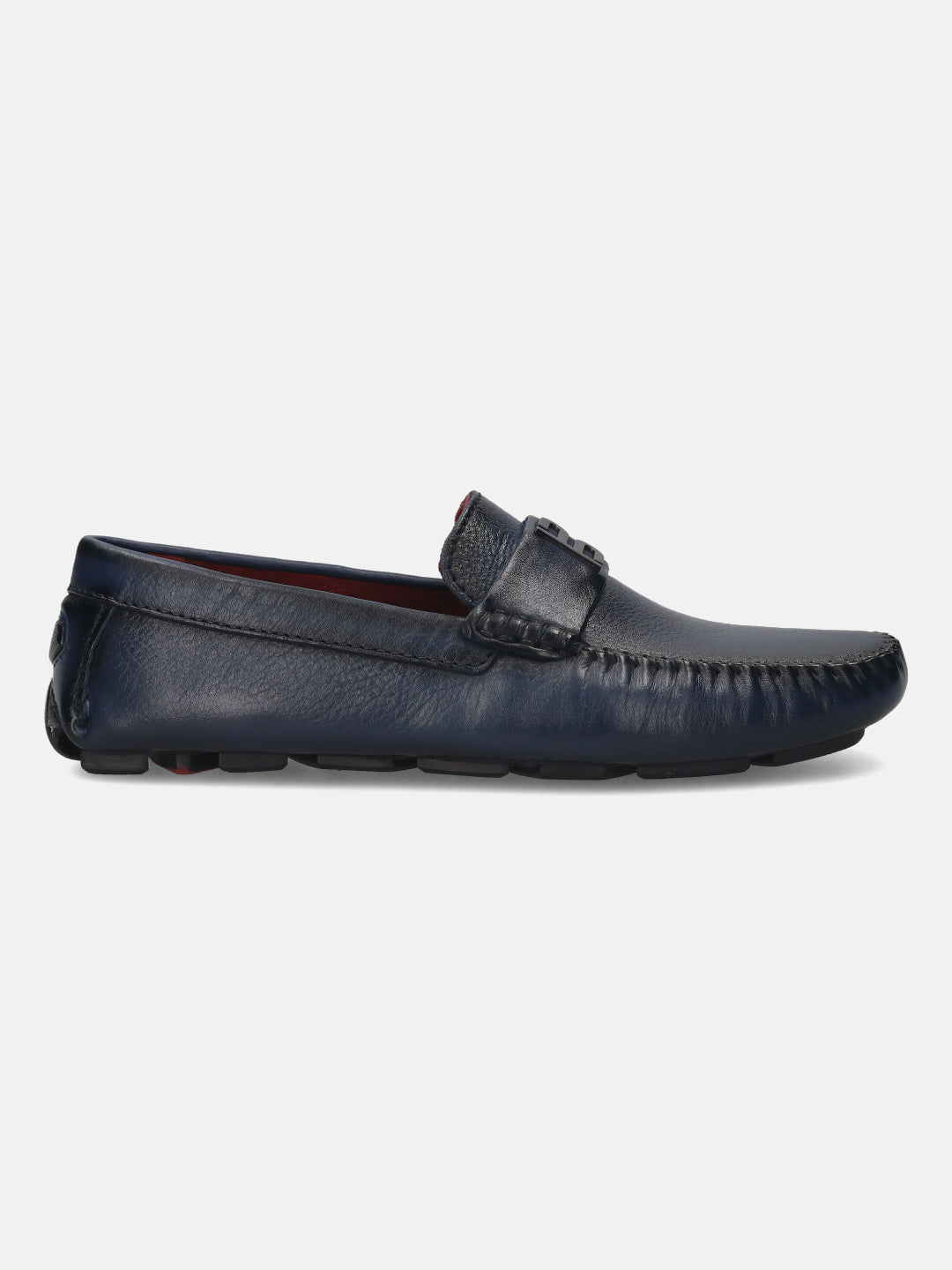 BAGATT  Hexa Blue Premium Leather Casual Slip-Ons