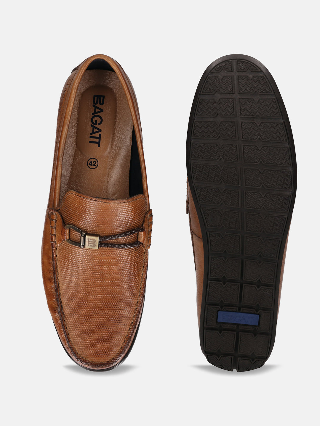 BAGATT Premium Leather Men's Cognac Drivers